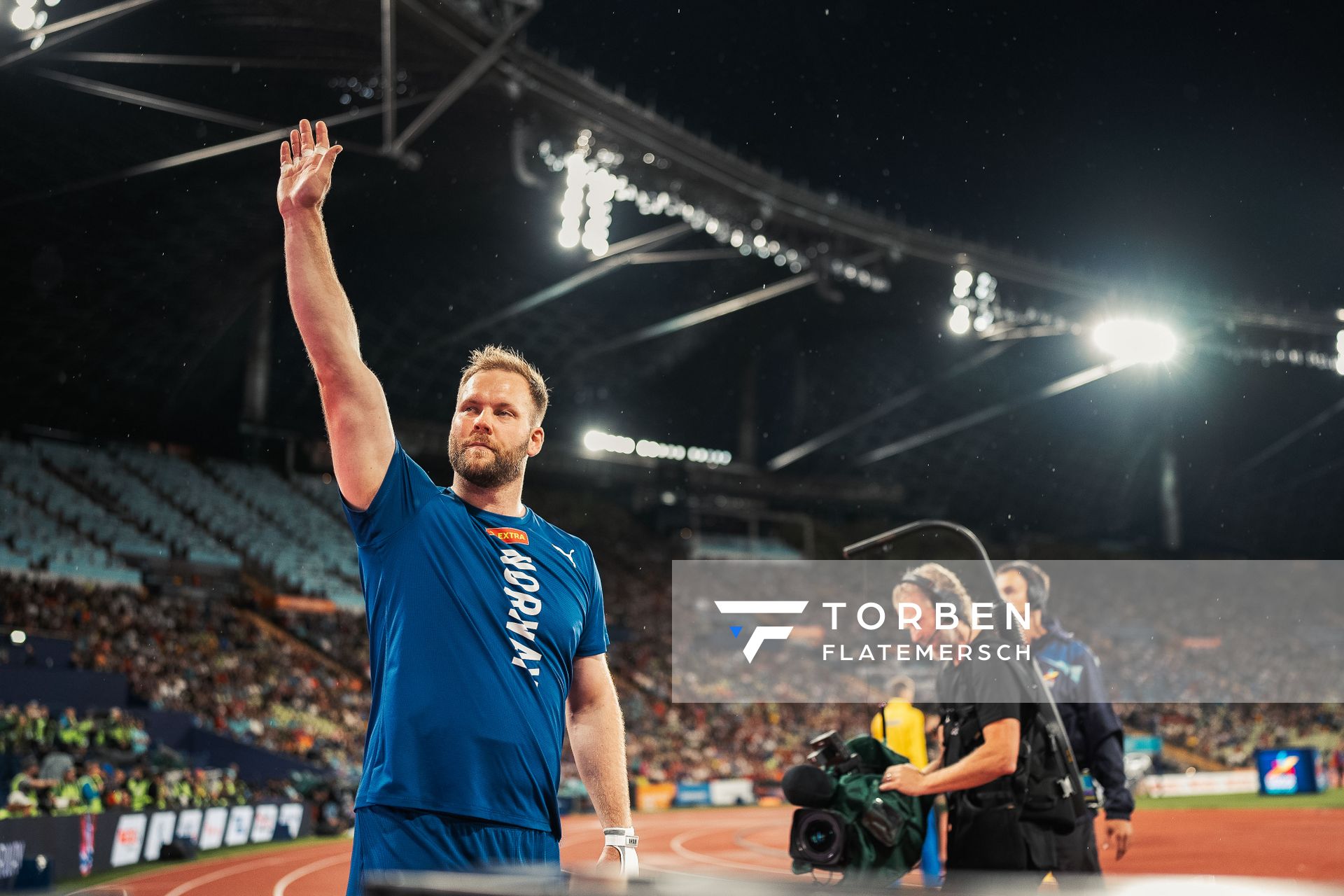 Hilmar Oern Jonsson (ISL) am 18.08.2022 bei den Leichtathletik-Europameisterschaften in Muenchen