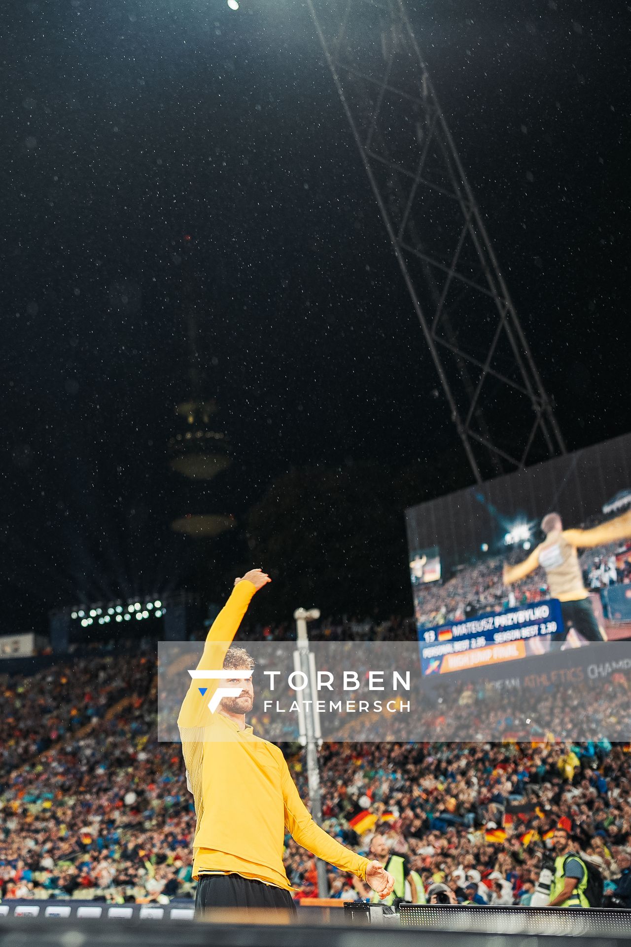 Mateusz Przybylko (GER) am 18.08.2022 bei den Leichtathletik-Europameisterschaften in Muenchen