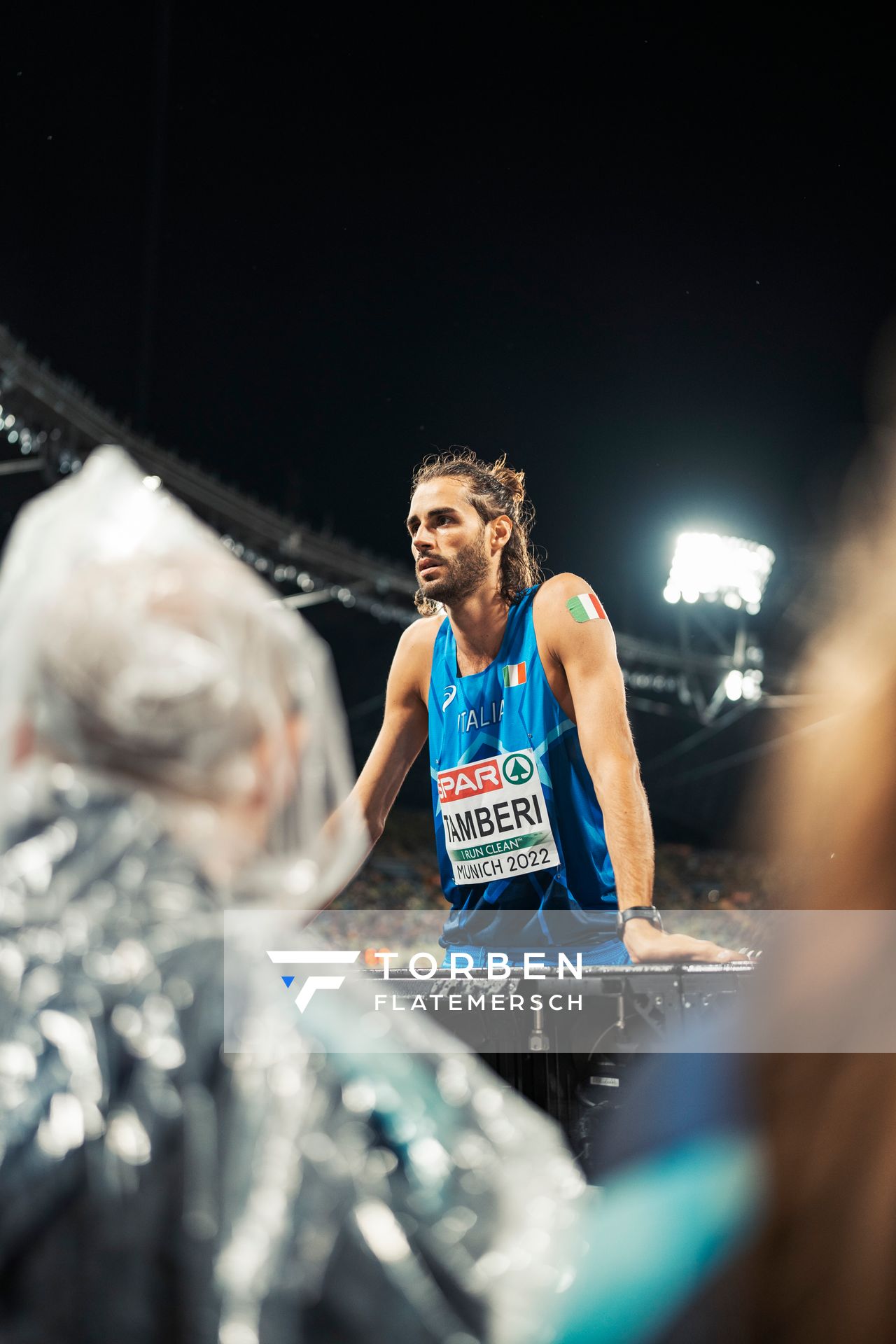 Gianmarco Tamberi (ITA) im Hochsprung am 18.08.2022 bei den Leichtathletik-Europameisterschaften in Muenchen