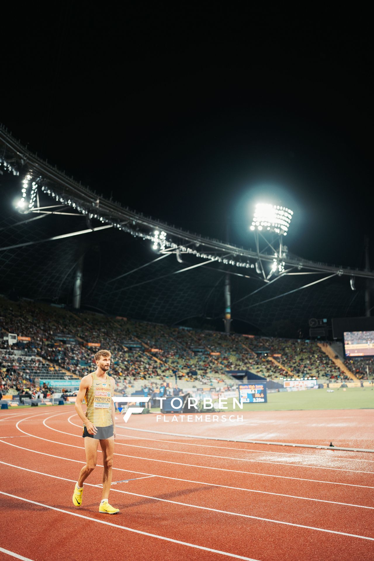 Mateusz Przybylko (GER) am 18.08.2022 bei den Leichtathletik-Europameisterschaften in Muenchen