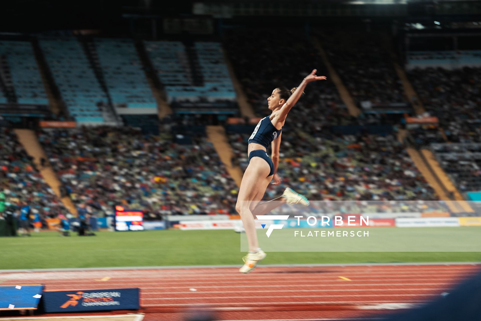 Filippa Fotopoulou (CYP) am 18.08.2022 bei den Leichtathletik-Europameisterschaften in Muenchen