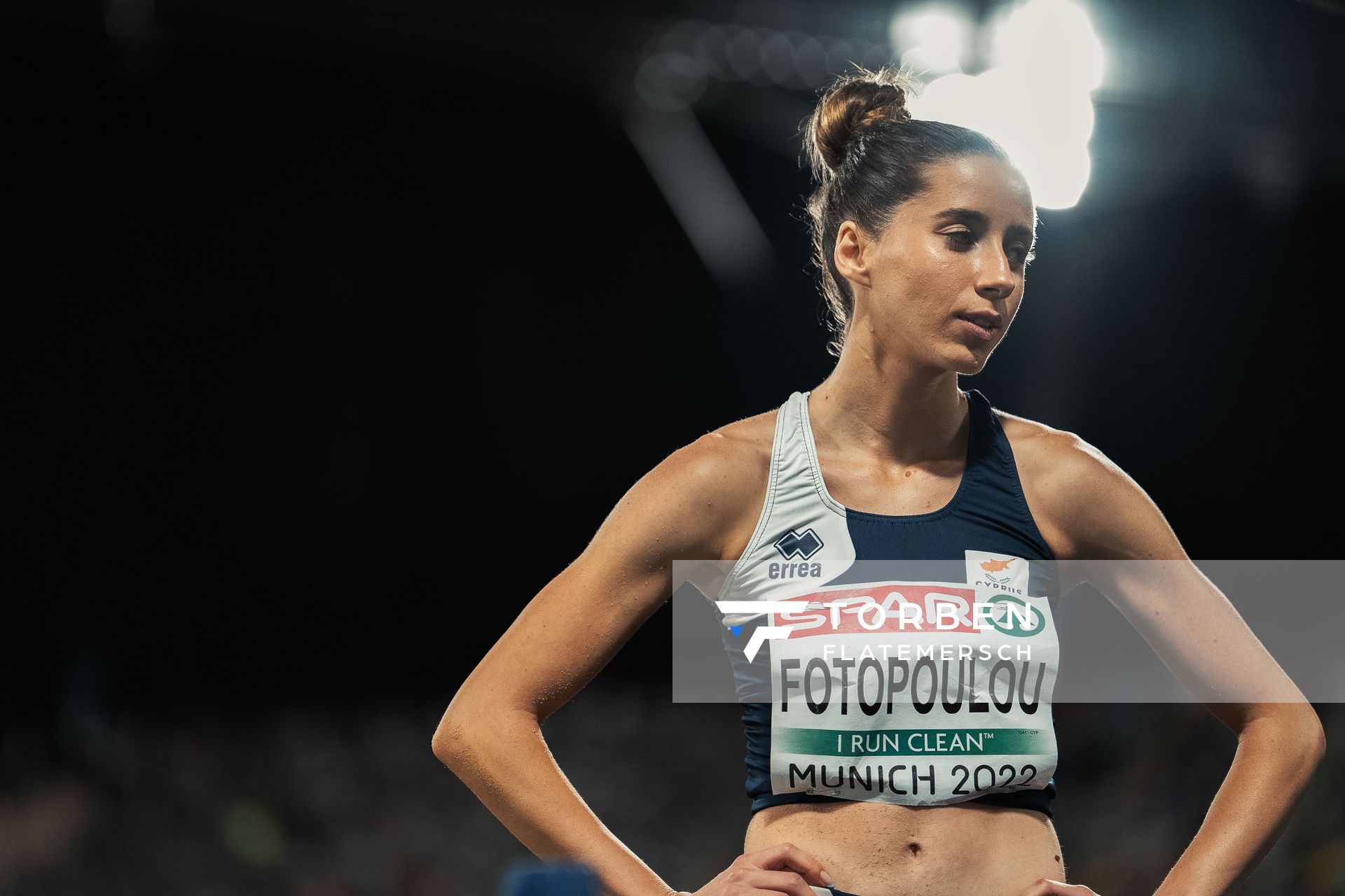 Filippa Fotopoulou (CYP) am 18.08.2022 bei den Leichtathletik-Europameisterschaften in Muenchen