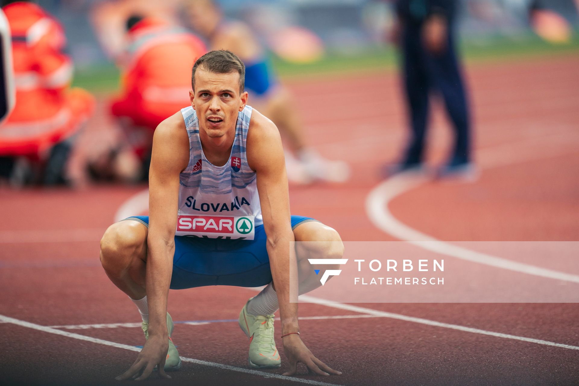 Simon Bujna (SVK) am 19.08.2022 bei den Leichtathletik-Europameisterschaften in Muenchen