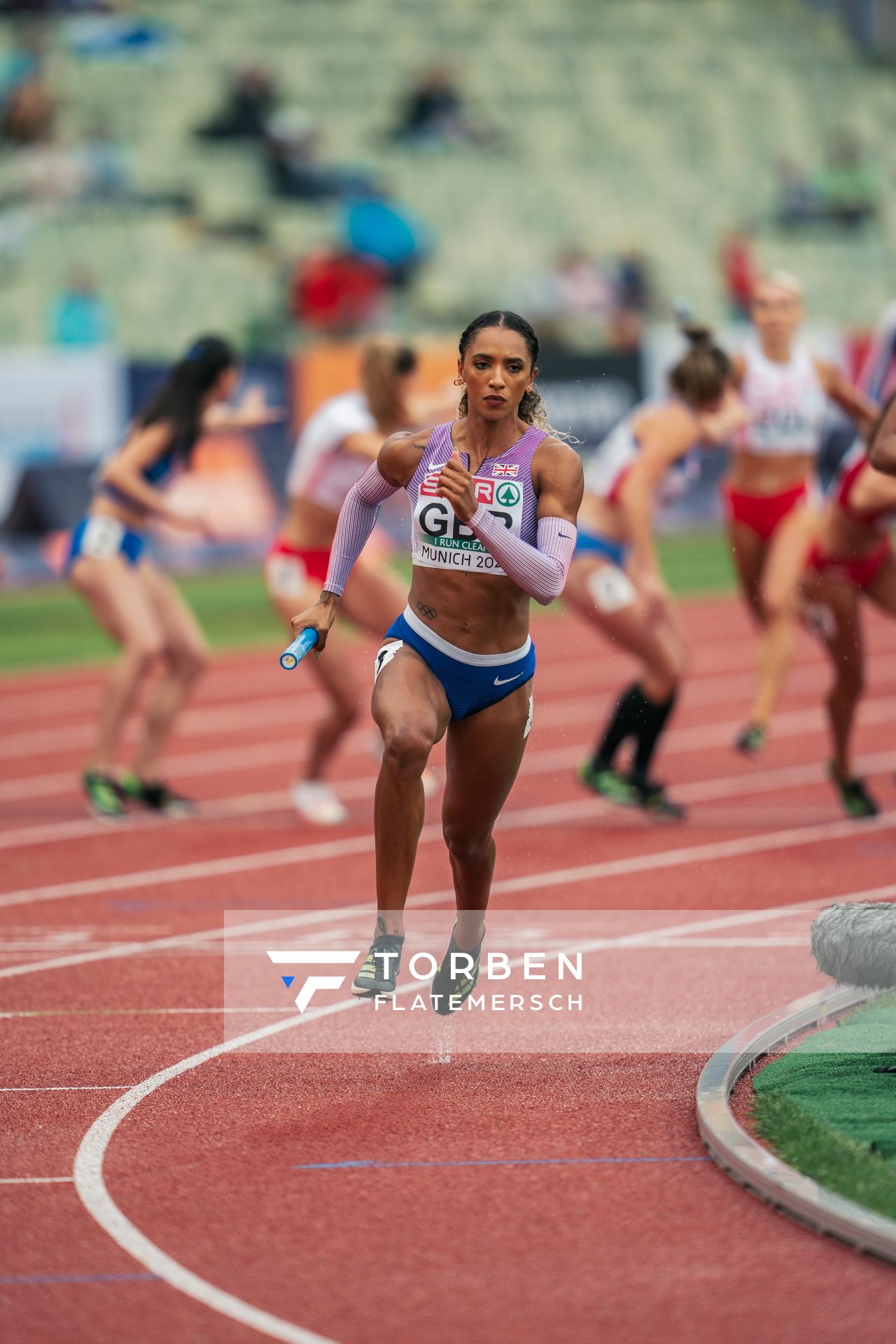 Laviai Nielsen (GBR) am 19.08.2022 bei den Leichtathletik-Europameisterschaften in Muenchen