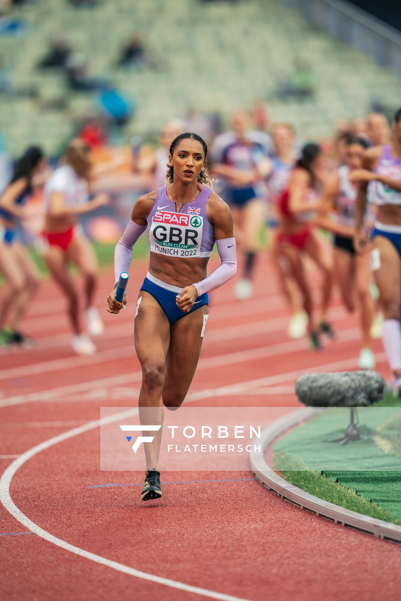 Laviai Nielsen (GBR) am 19.08.2022 bei den Leichtathletik-Europameisterschaften in Muenchen