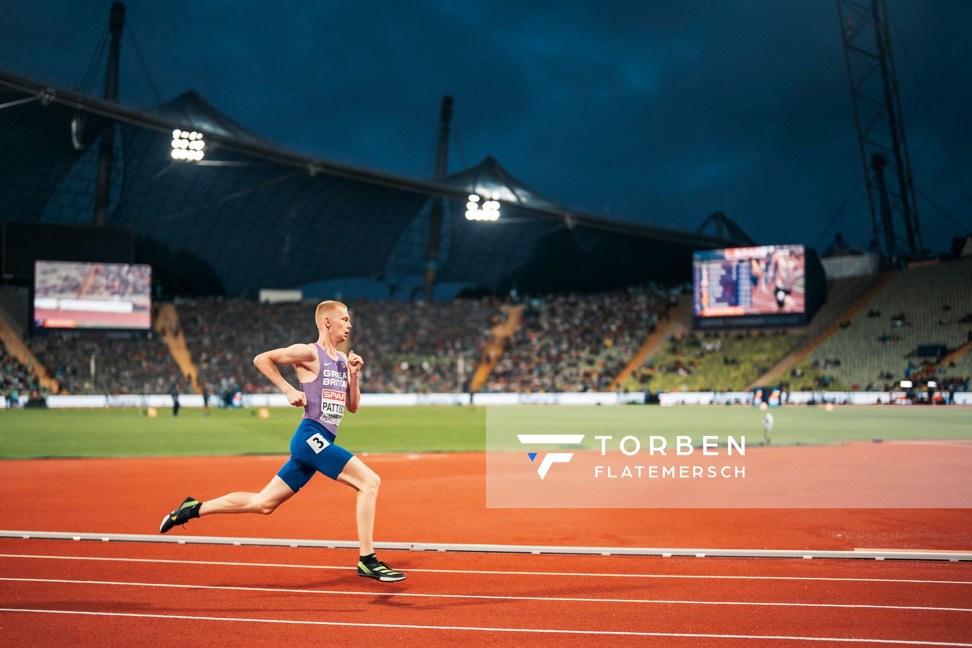 Ben Pattison (GBR) am 19.08.2022 bei den Leichtathletik-Europameisterschaften in Muenchen