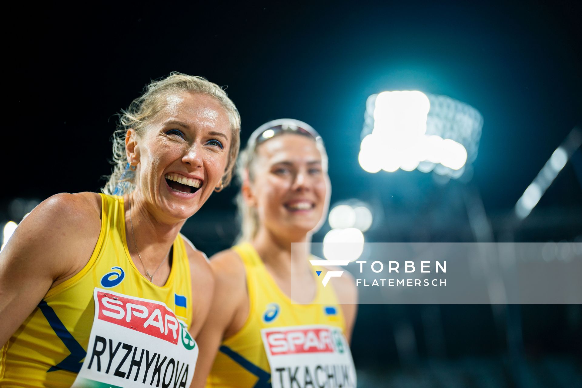 Anna Ryzhykova (UKR) am 19.08.2022 bei den Leichtathletik-Europameisterschaften in Muenchen