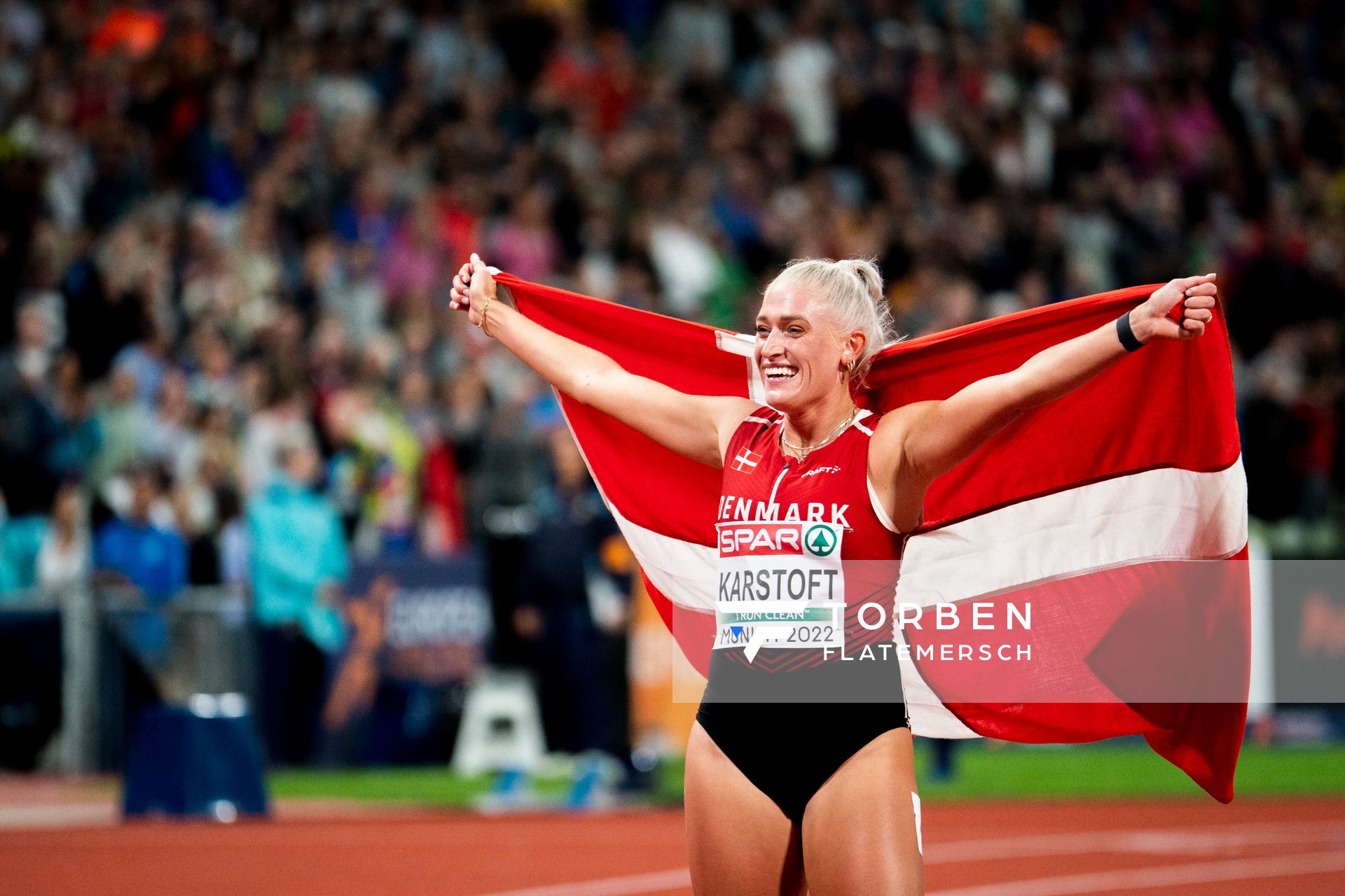 Ida Karstoft (DEN) am 19.08.2022 bei den Leichtathletik-Europameisterschaften in Muenchen