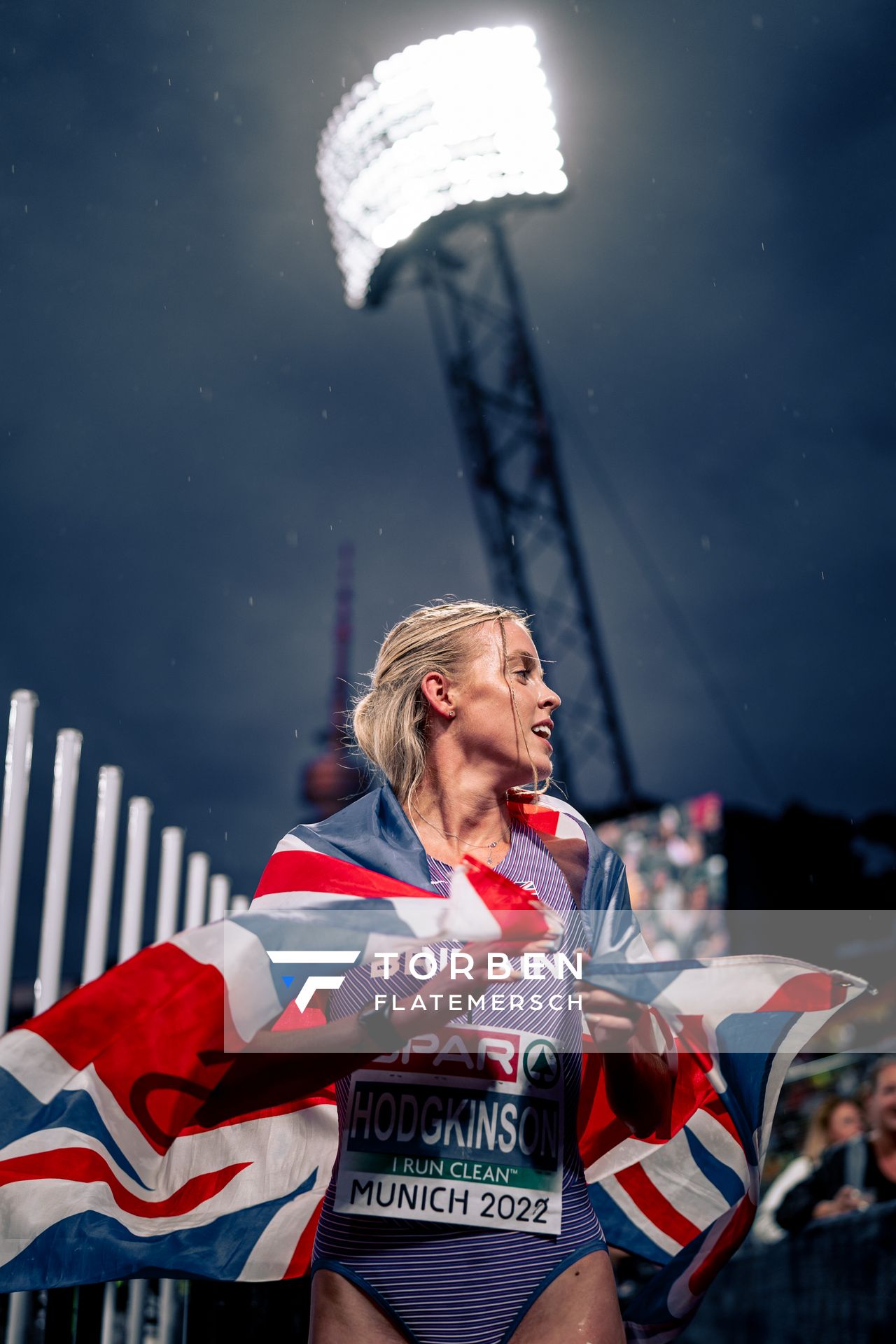 Keely Hodgkinson (GBR) am 20.08.2022 bei den Leichtathletik-Europameisterschaften in Muenchen