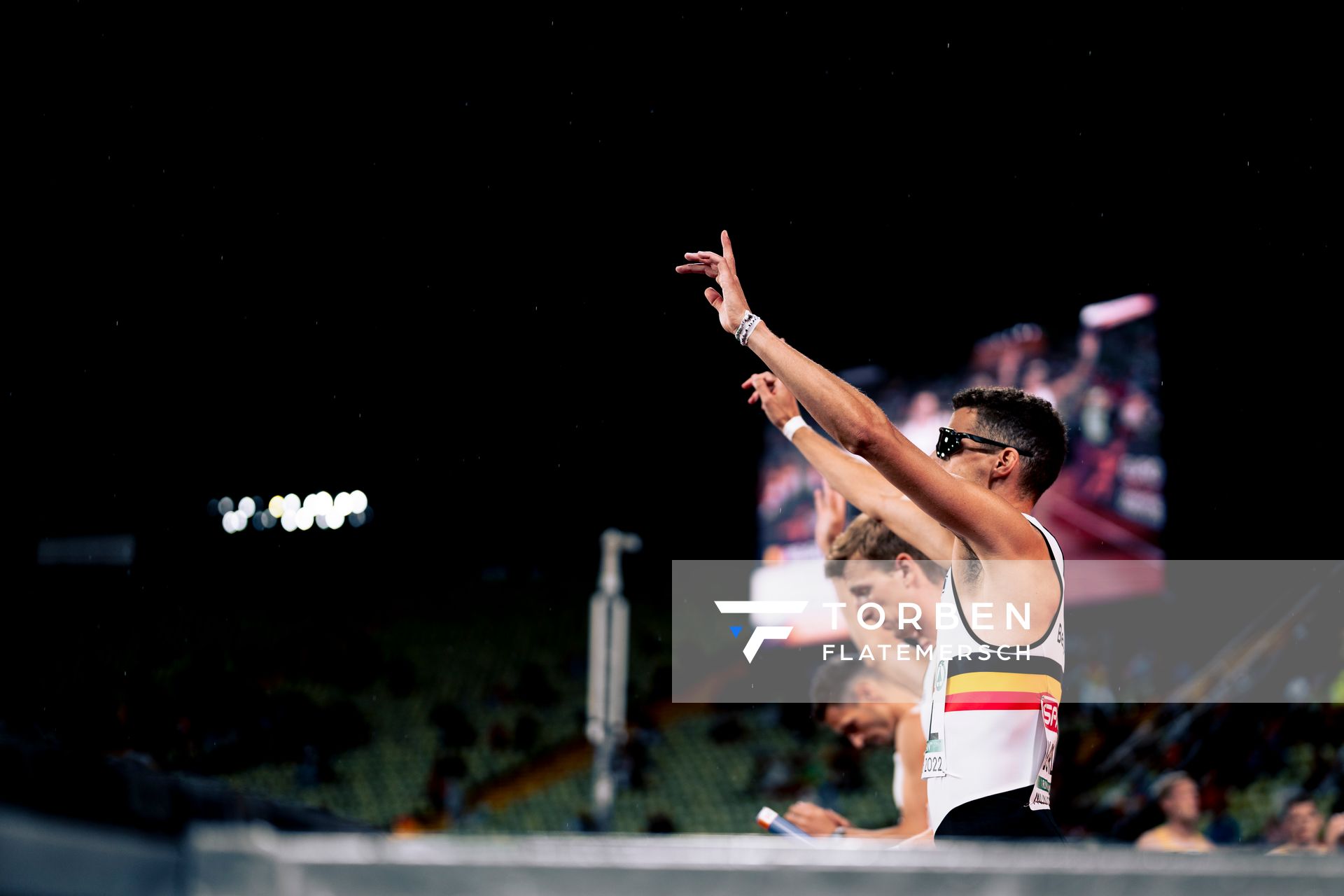 Kevin Borlee (BEL) am 20.08.2022 bei den Leichtathletik-Europameisterschaften in Muenchen