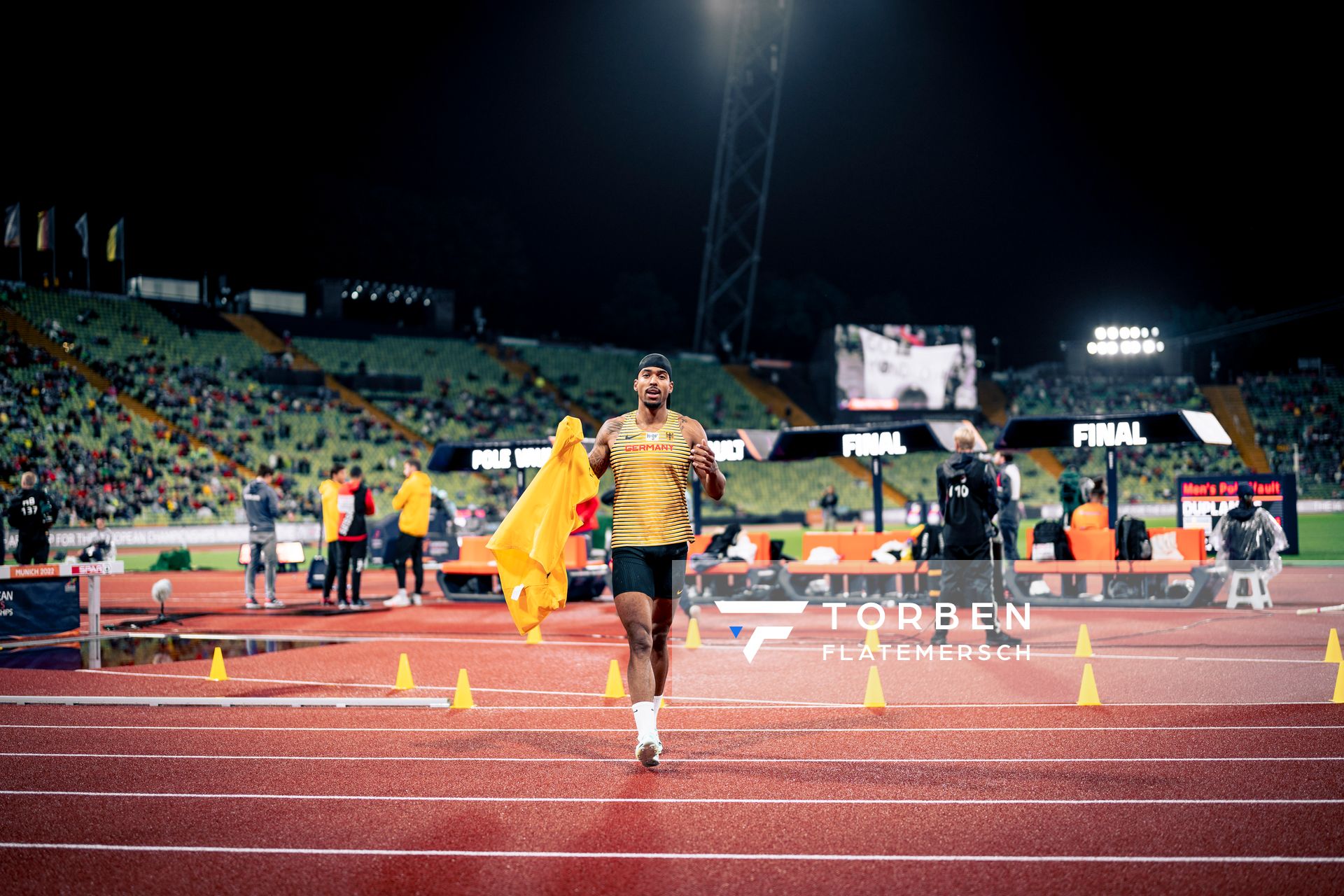 Bo Kanda Lita Baehre (GER) am 20.08.2022 bei den Leichtathletik-Europameisterschaften in Muenchen