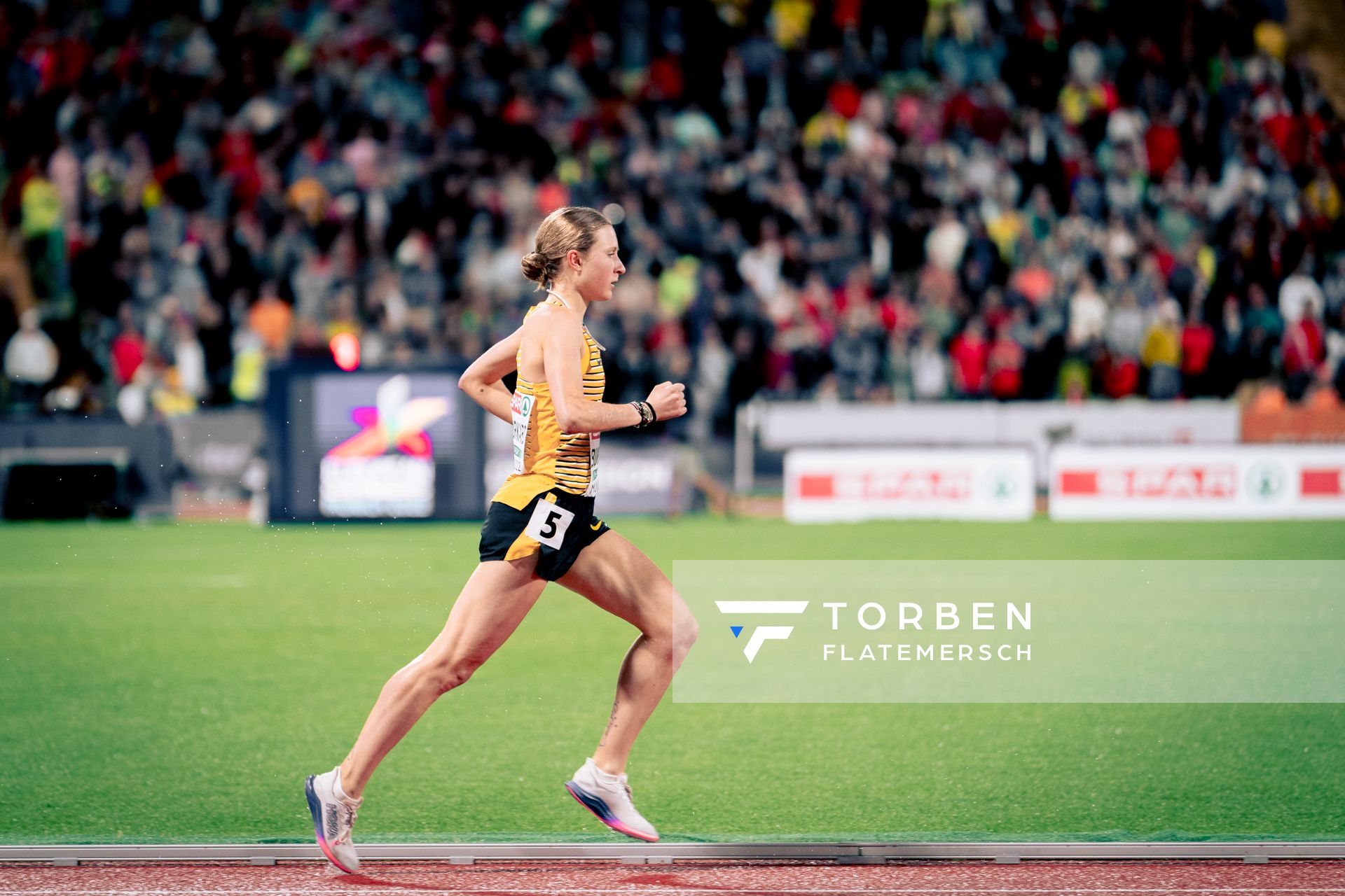 Elena Burkard (GER) im 3000m Hindernis Finale am 20.08.2022 bei den Leichtathletik-Europameisterschaften in Muenchen