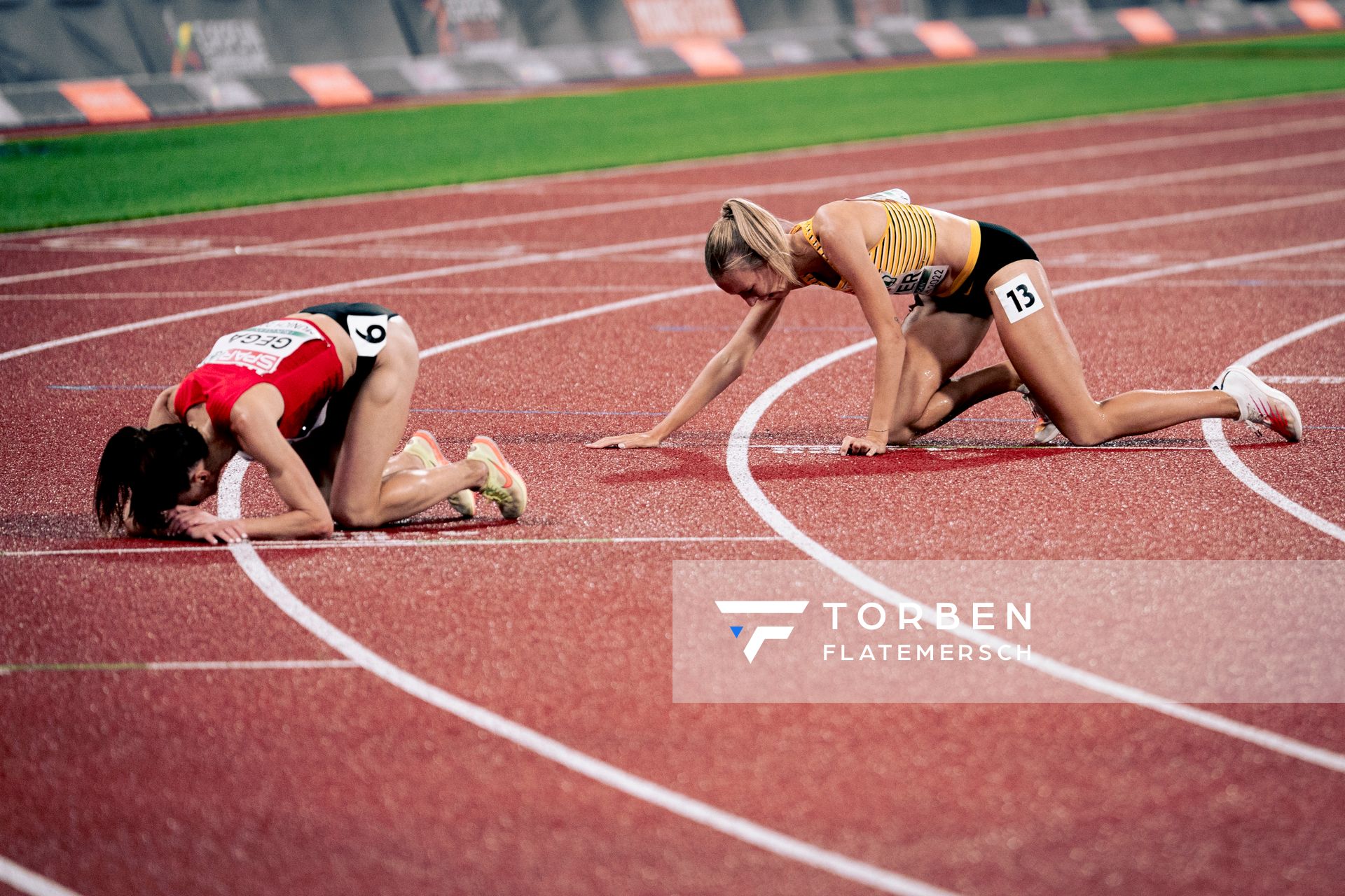 Lea Meyer (GER) im 3000m Hindernis Finale am 20.08.2022 bei den Leichtathletik-Europameisterschaften in Muenchen