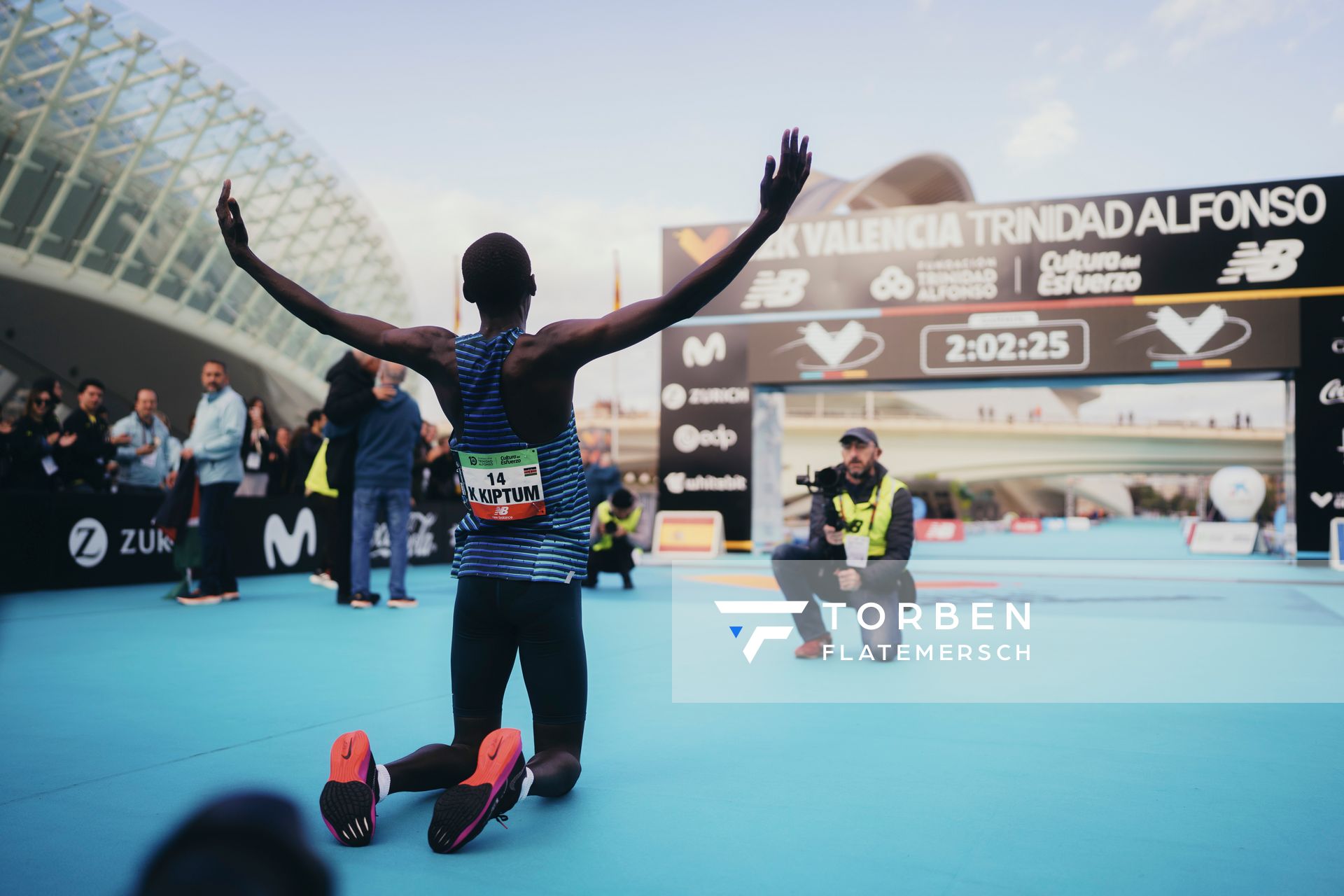 Kelvin Kiptum (KEN) am 04.12.2022 beim 42th Valencia Marathon Trinidad Alfonso 2022