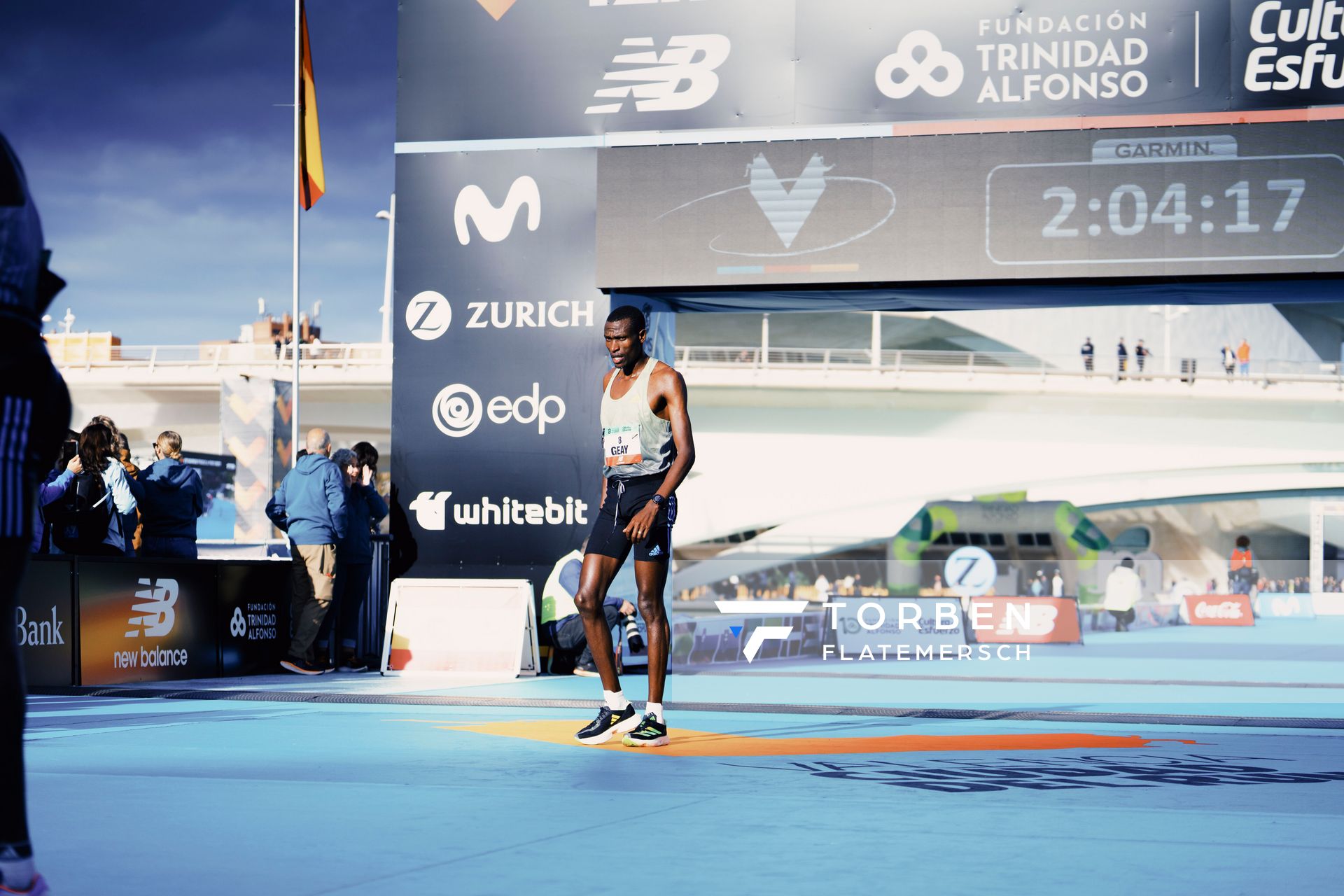 Gabriel Geay (TAN) am 04.12.2022 beim 42th Valencia Marathon Trinidad Alfonso 2022