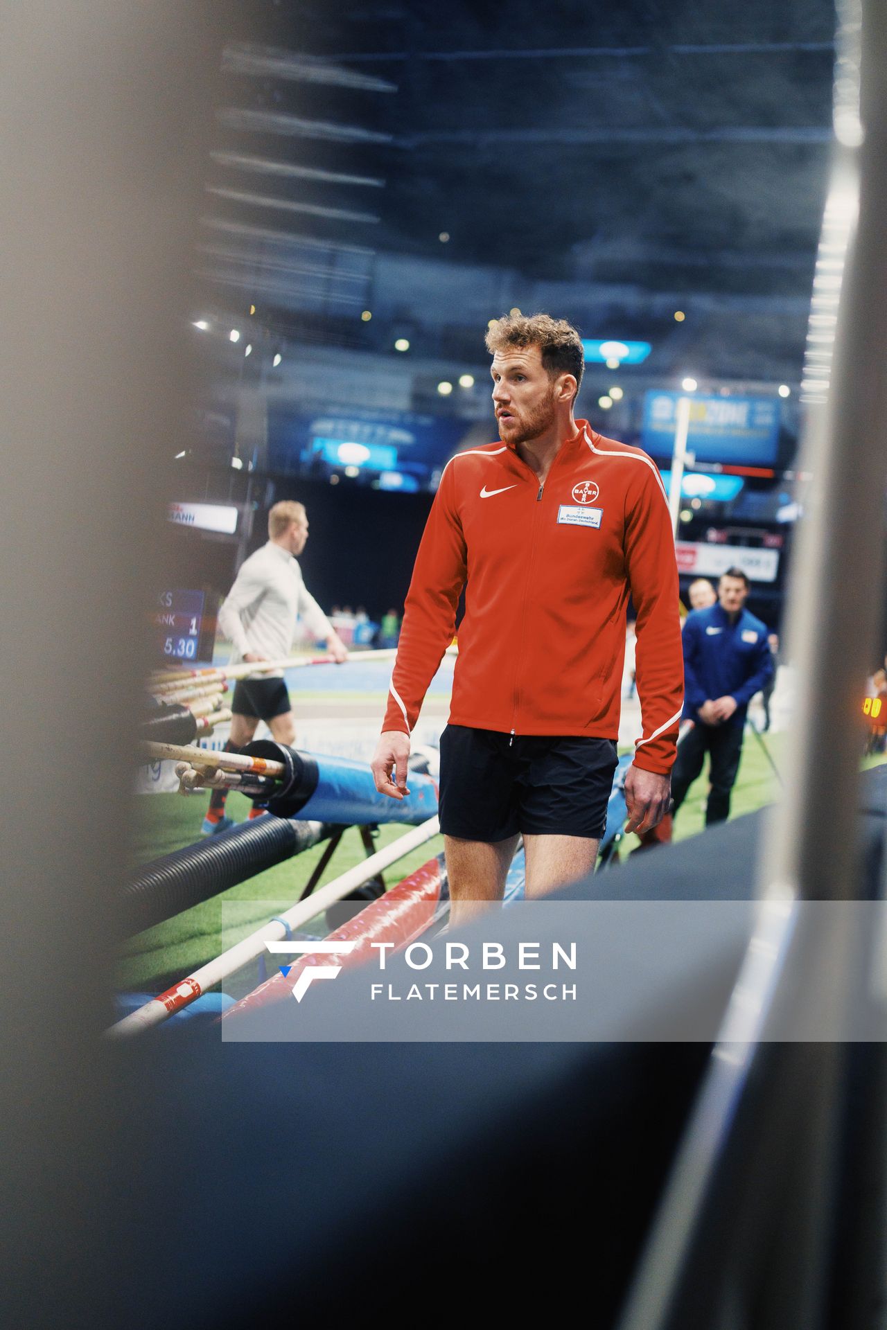 Torben Blech (GER) im Stabhochsprung am 29.01.2023 beim ISTAF Indoor im PSD Bank Dome in Duesseldorf