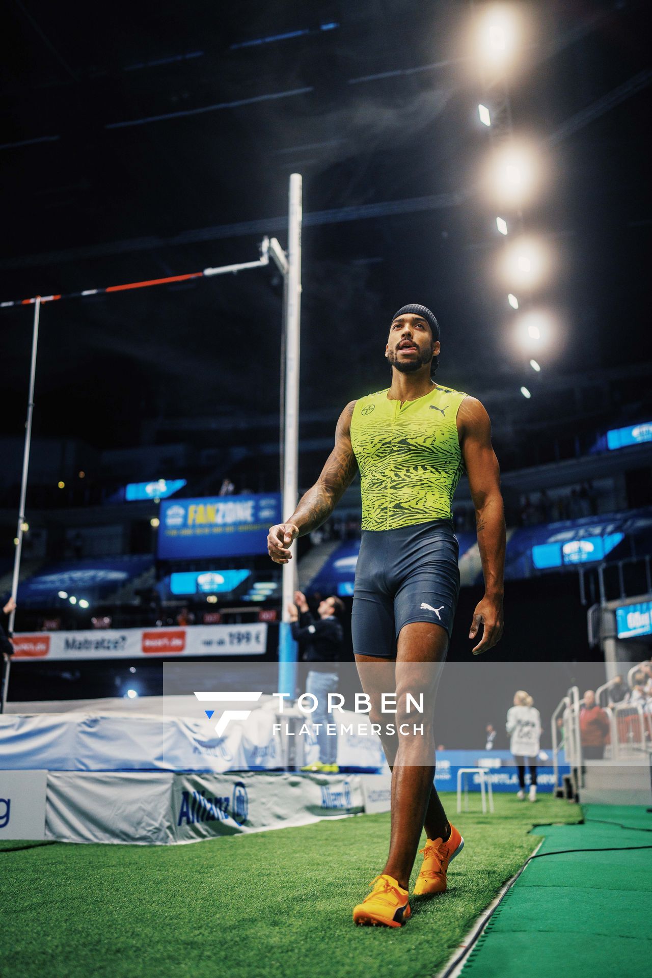 Bo Kanda Lita Baehre (GER) im Stabhochsprung am 29.01.2023 beim ISTAF Indoor im PSD Bank Dome in Duesseldorf