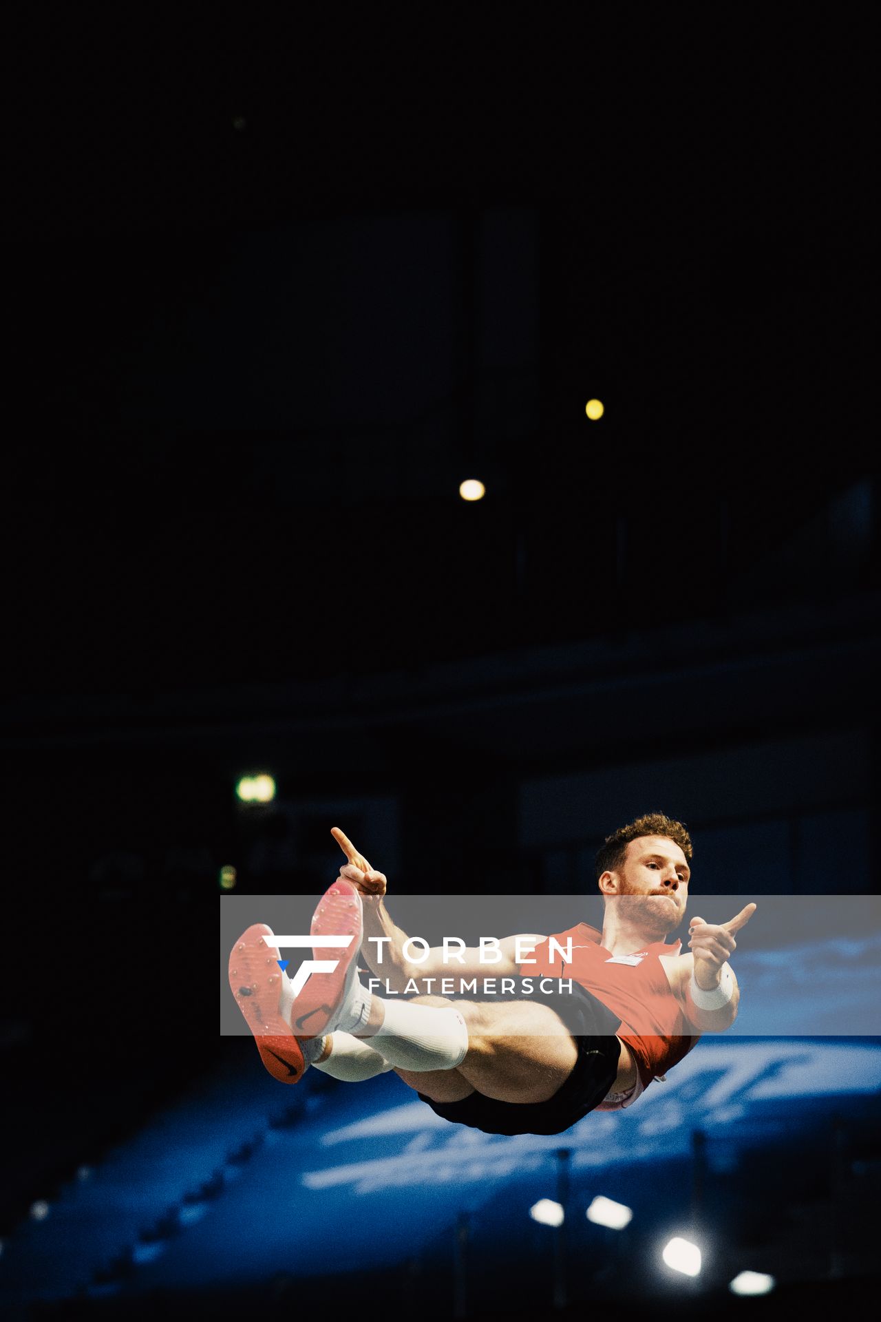 Torben Blech (GER) im Stabhochsprung am 29.01.2023 beim ISTAF Indoor im PSD Bank Dome in Duesseldorf