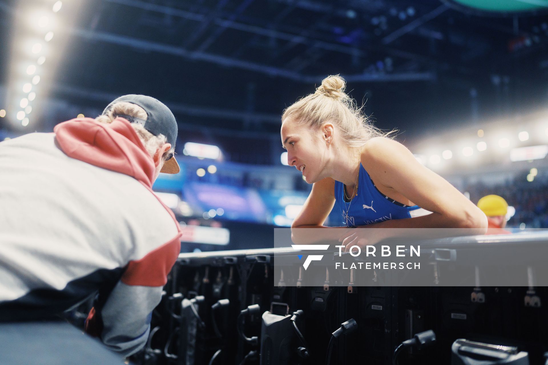 Nicola Kondziella (GER) beim Weitsprung am 29.01.2023 beim ISTAF Indoor im PSD Bank Dome in Duesseldorf