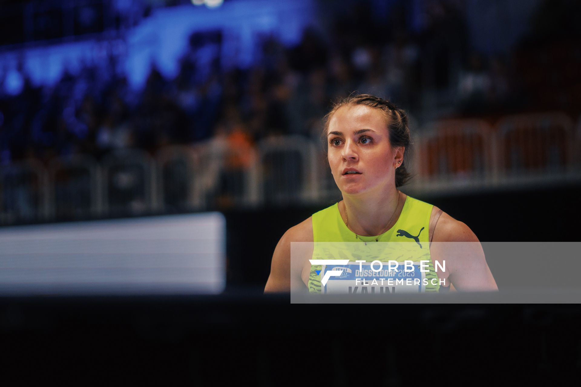 Annik Kälin (SUI) beim Weitsprung am 29.01.2023 beim ISTAF Indoor im PSD Bank Dome in Duesseldorf