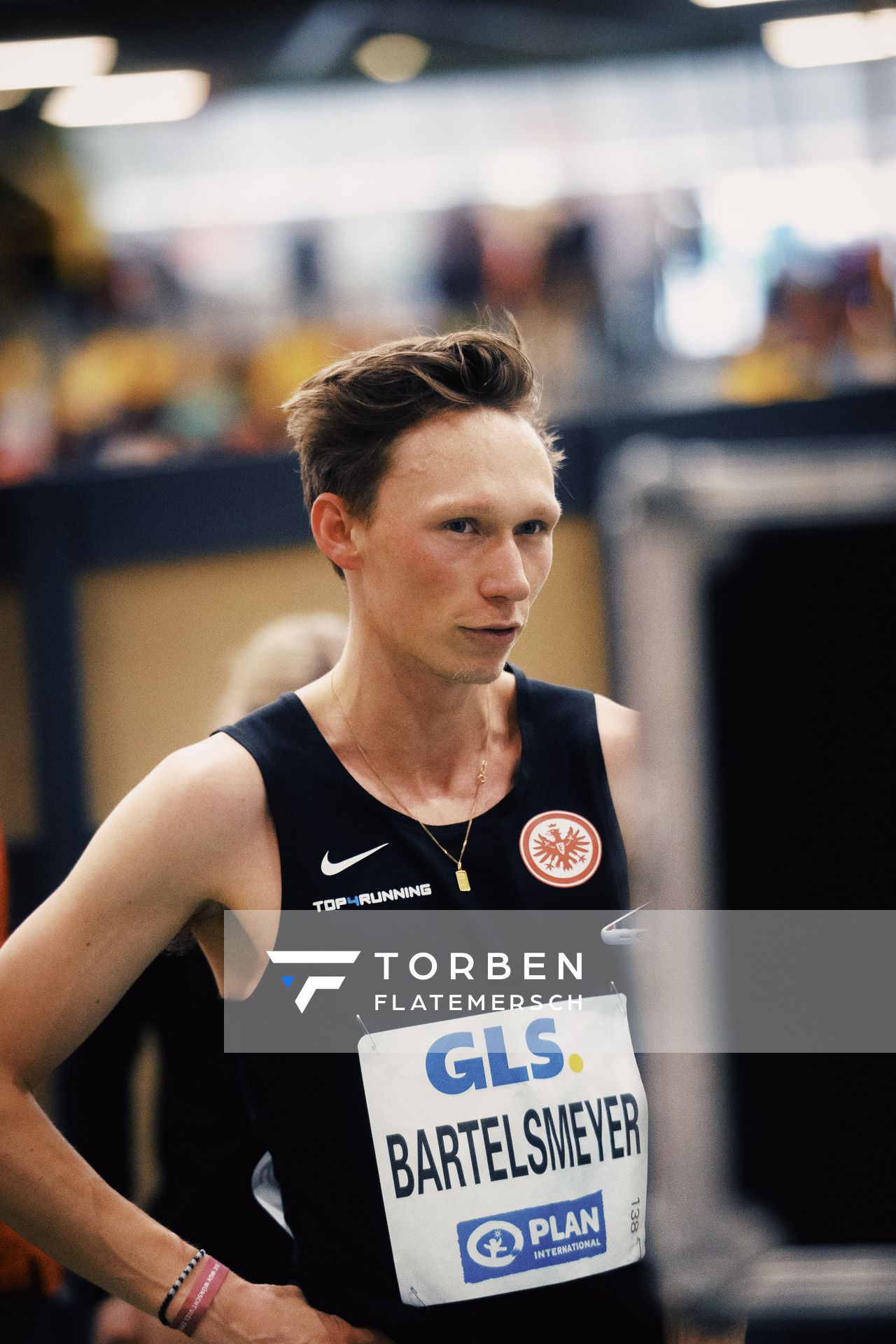 Amos Bartelsmeyer (Eintracht Frankfurt e.V.) bei den Deutschen Leichtathletik-Hallenmeisterschaften am 18.02.2023 in der Helmut-Koernig-Halle in Dortmund
