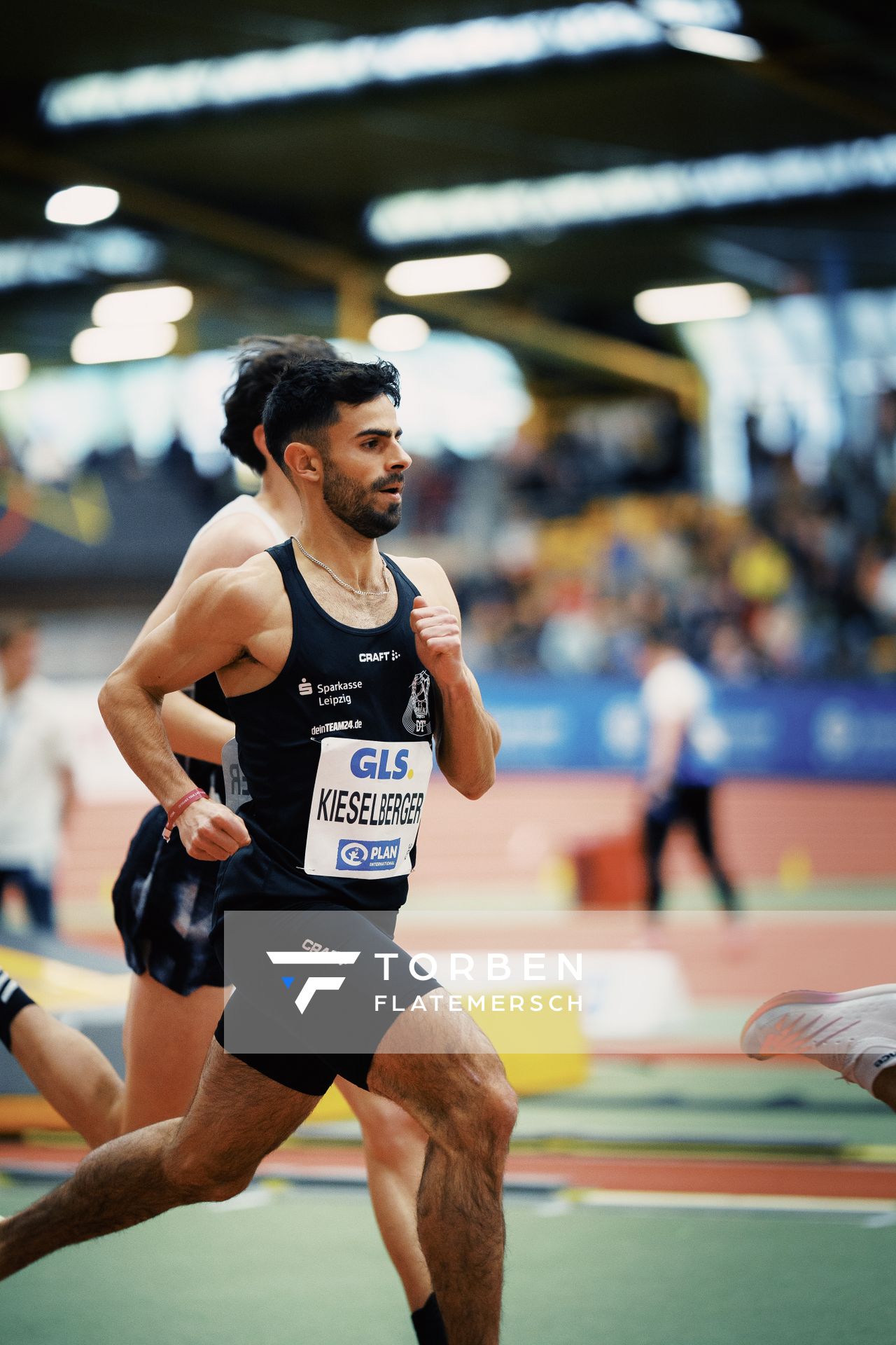 Conrad Kieselberger (SC DHfK Leipzig e.V.) bei den Deutschen Leichtathletik-Hallenmeisterschaften am 18.02.2023 in der Helmut-Koernig-Halle in Dortmund