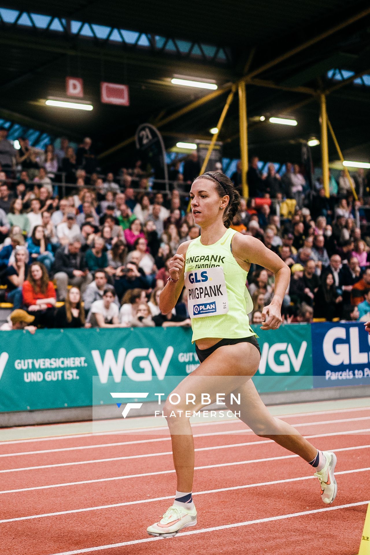 Svenja Pingpank (Hannover Athletics) bei den Deutschen Leichtathletik-Hallenmeisterschaften am 18.02.2023 in der Helmut-Koernig-Halle in Dortmund