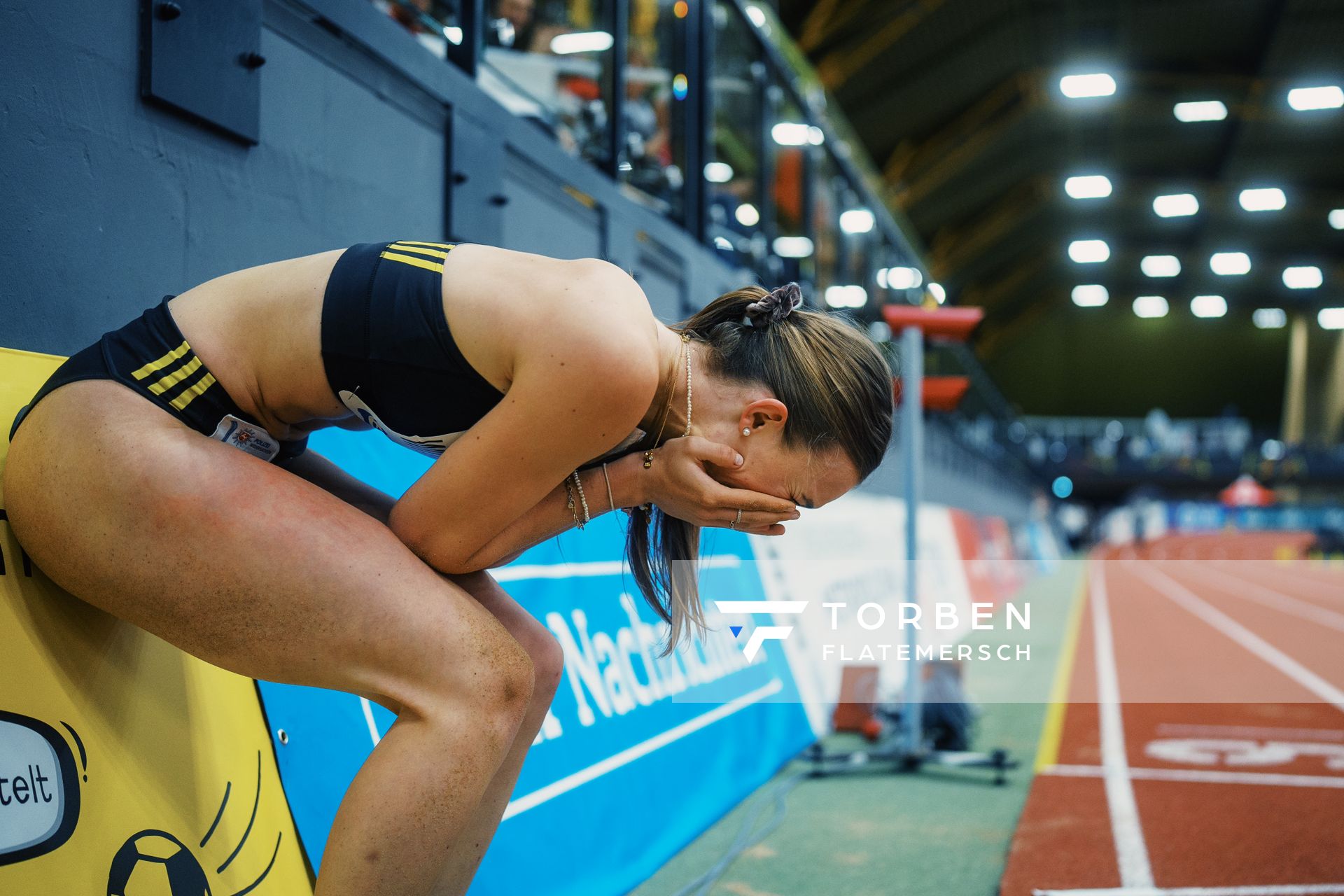 Kira Wittmann (LG Goettingen) bei den Deutschen Leichtathletik-Hallenmeisterschaften am 18.02.2023 in der Helmut-Koernig-Halle in Dortmund