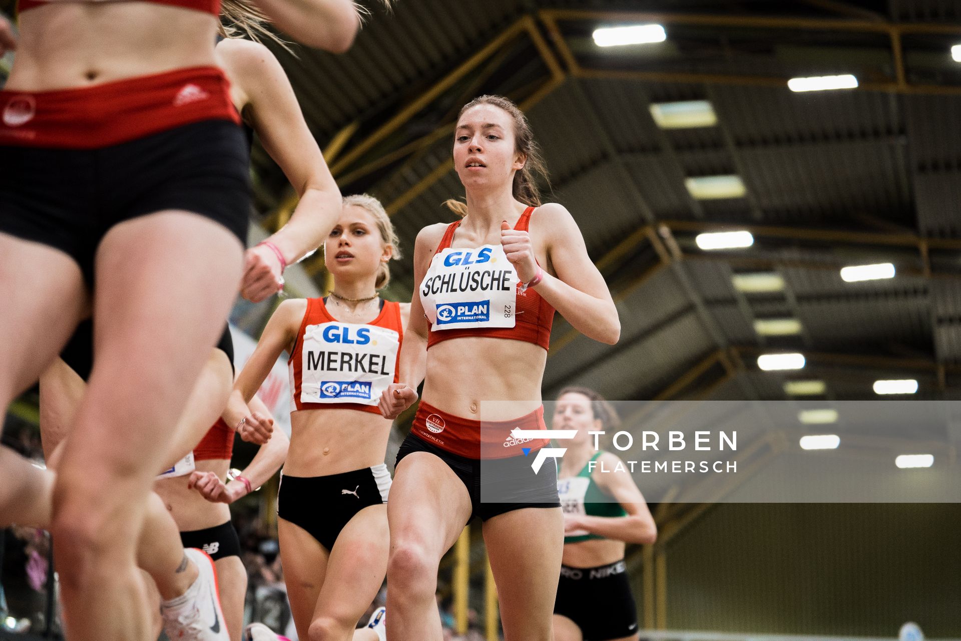 Jana Schluesche (VfL Eintracht Hannover) bei den Deutschen Leichtathletik-Hallenmeisterschaften am 19.02.2023 in der Helmut-Koernig-Halle in Dortmund