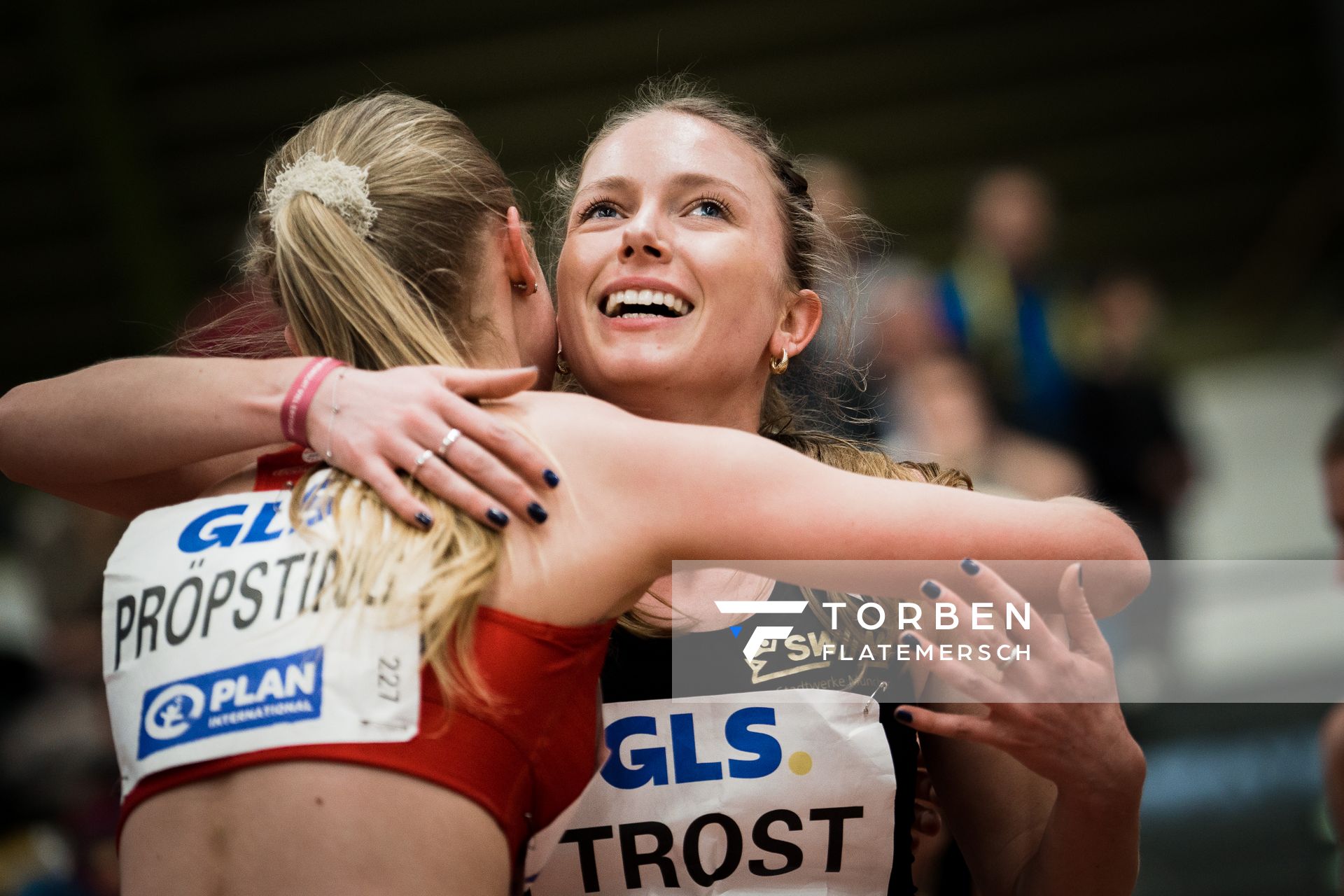 Katharina Trost (LG Stadtwerke Muenchen) bei den Deutschen Leichtathletik-Hallenmeisterschaften am 19.02.2023 in der Helmut-Koernig-Halle in Dortmund