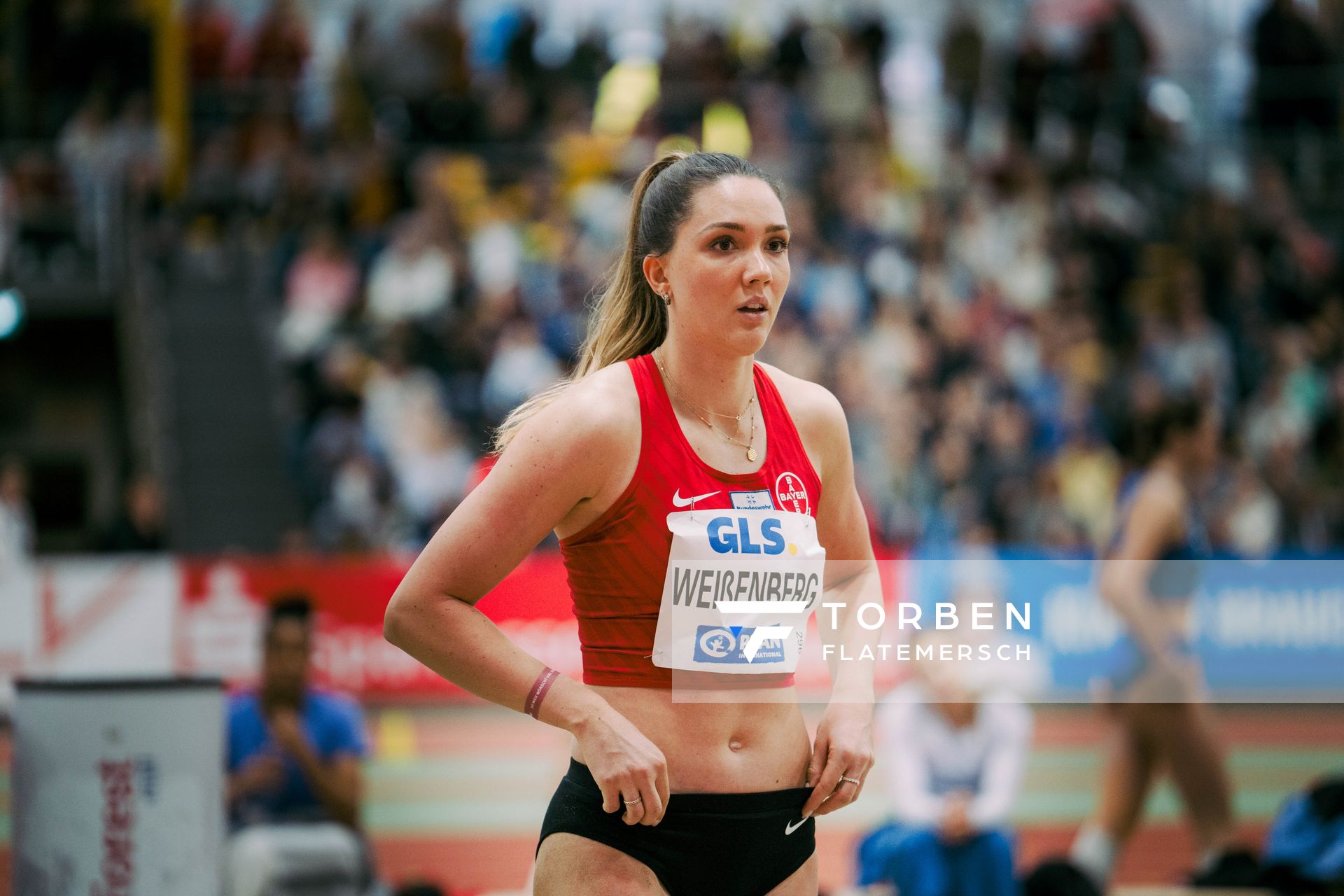 bei den Deutschen Leichtathletik-Hallenmeisterschaften am 19.02.2023 in der Helmut-Koernig-Halle in Dortmund