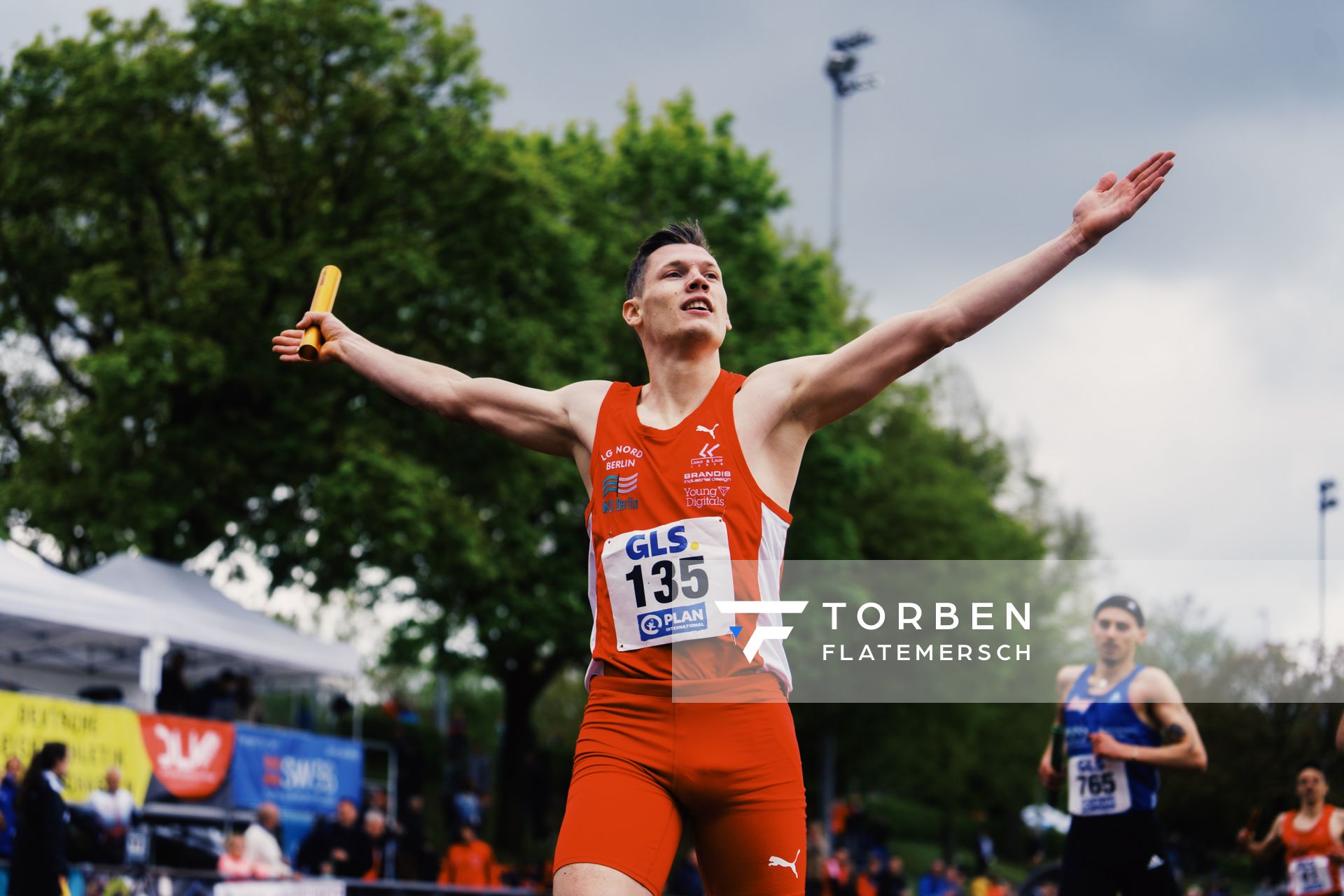 Marc Koch (LG Nord Berlin) am 29.04.2023 bei den deutschen Meisterschaften Langstaffel in Bietigheim-Bissingen