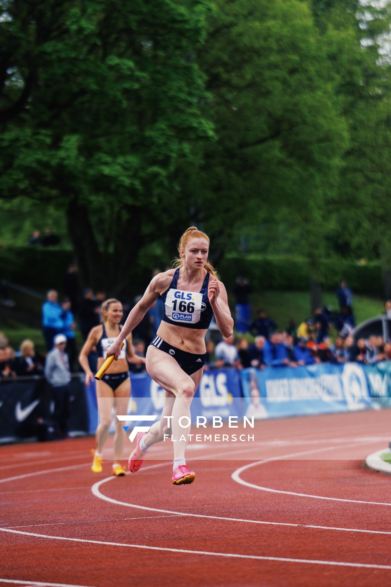 Skadi Schier (SCC Berlin) am 29.04.2023 bei den deutschen Meisterschaften Langstaffel in Bietigheim-Bissingen