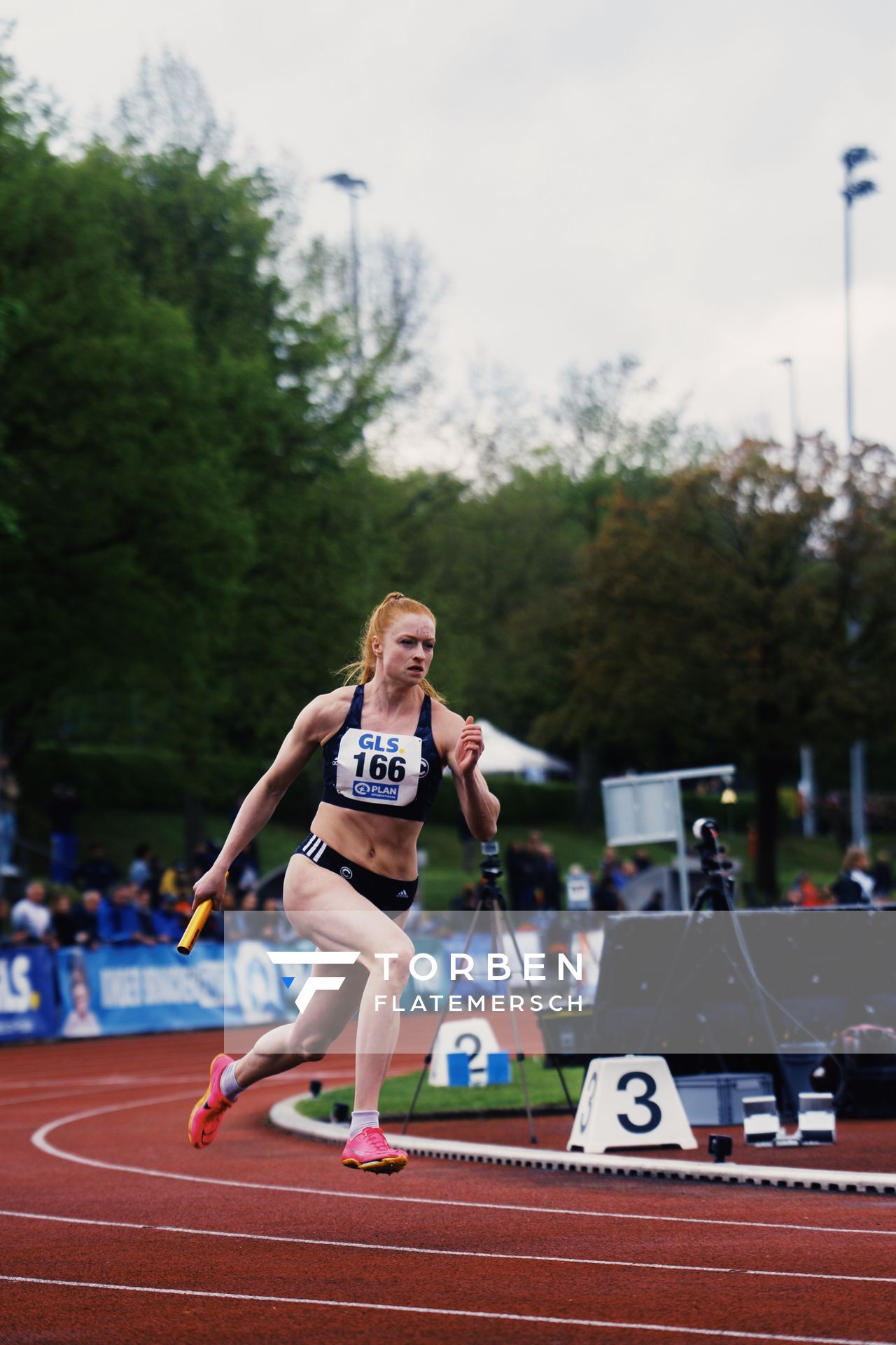 Skadi Schier (SCC Berlin) am 29.04.2023 bei den deutschen Meisterschaften Langstaffel in Bietigheim-Bissingen