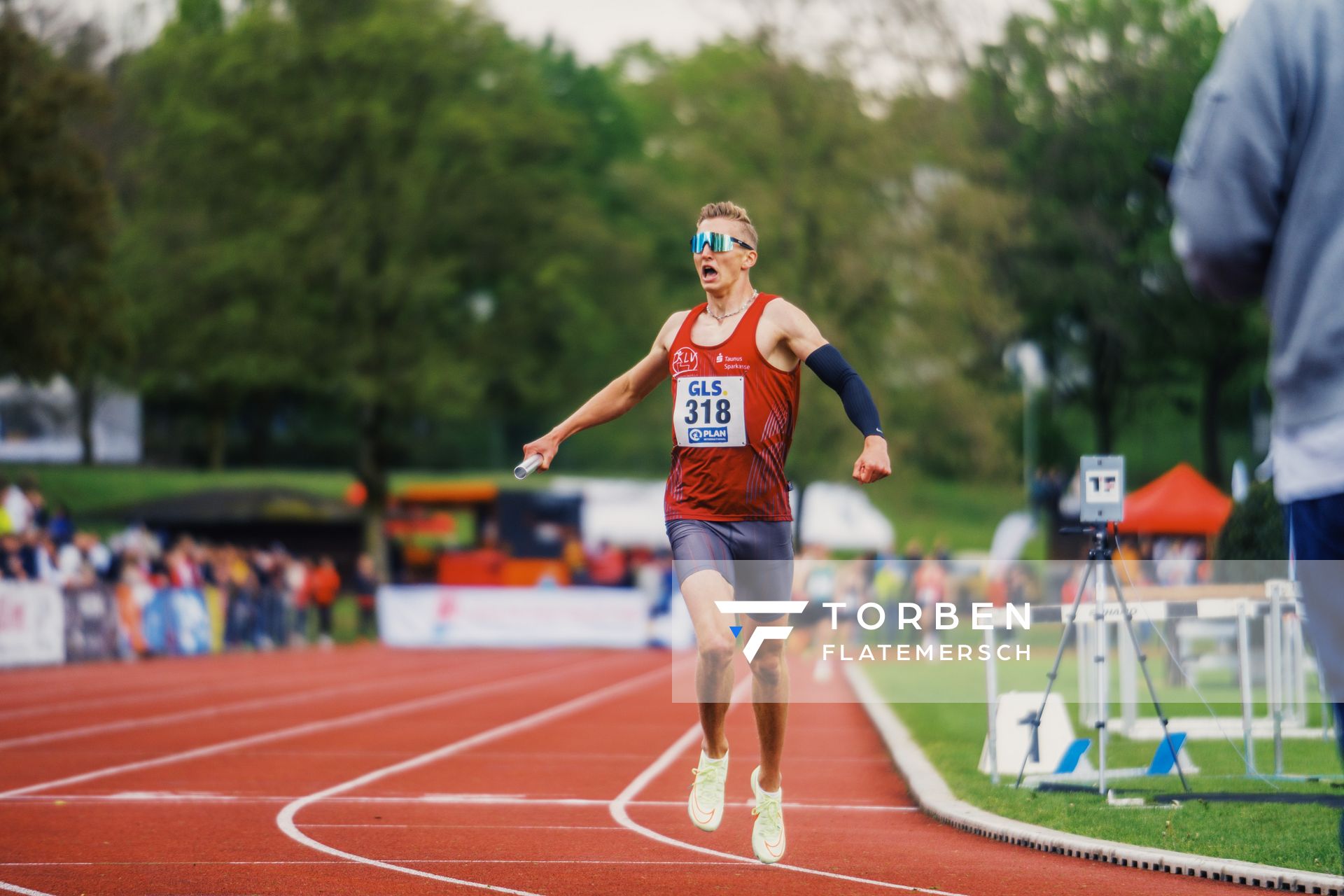 Finn Kohlenbach (StG Koenigstein-Gross-Gerau-Kronberg) am 29.04.2023 bei den deutschen Meisterschaften Langstaffel in Bietigheim-Bissingen