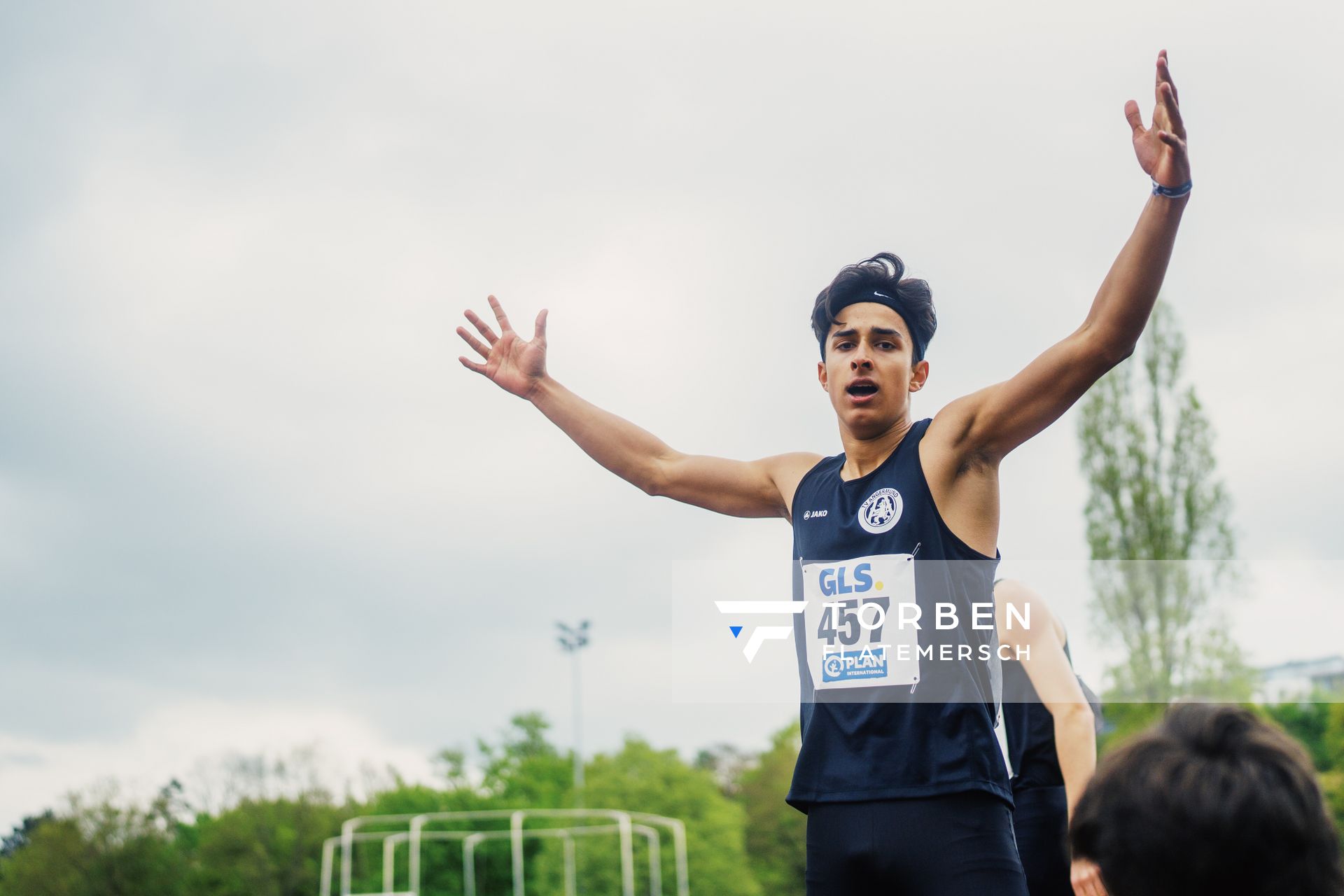Alexander Maennel (StG Duesseldorf) am 29.04.2023 bei den deutschen Meisterschaften Langstaffel in Bietigheim-Bissingen