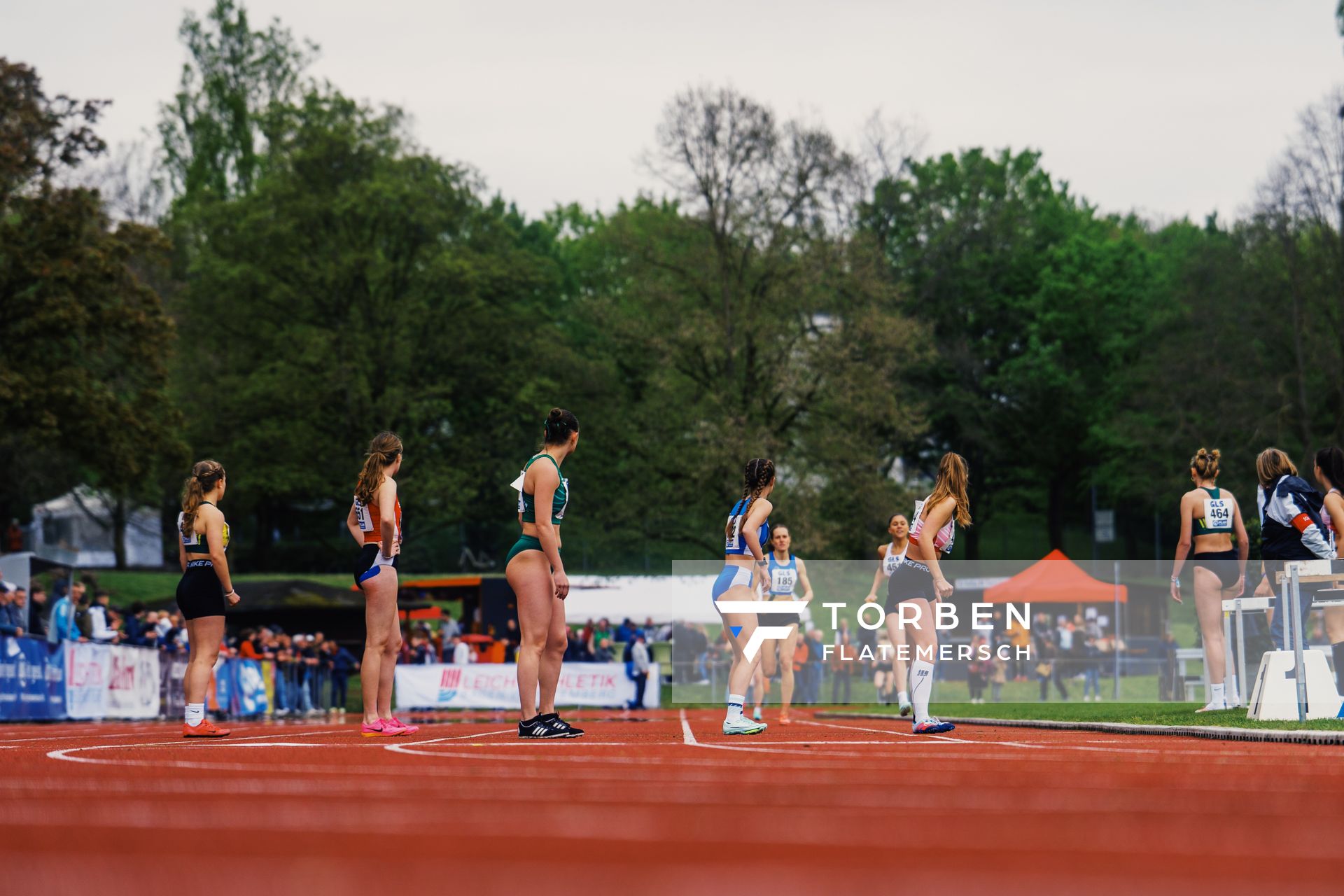 Kurz vor dem Wechsel am 29.04.2023 bei den deutschen Meisterschaften Langstaffel in Bietigheim-Bissingen