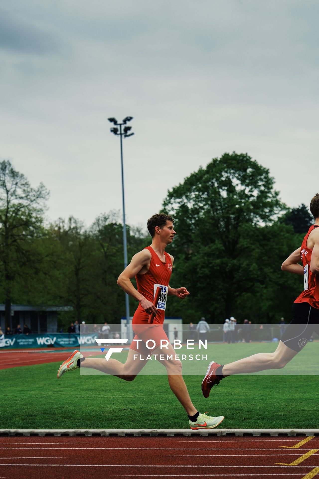 Steffen Riestenpatt (TSV Bayer 04 Leverkusen) am 29.04.2023 bei den deutschen Meisterschaften Langstaffel in Bietigheim-Bissingen