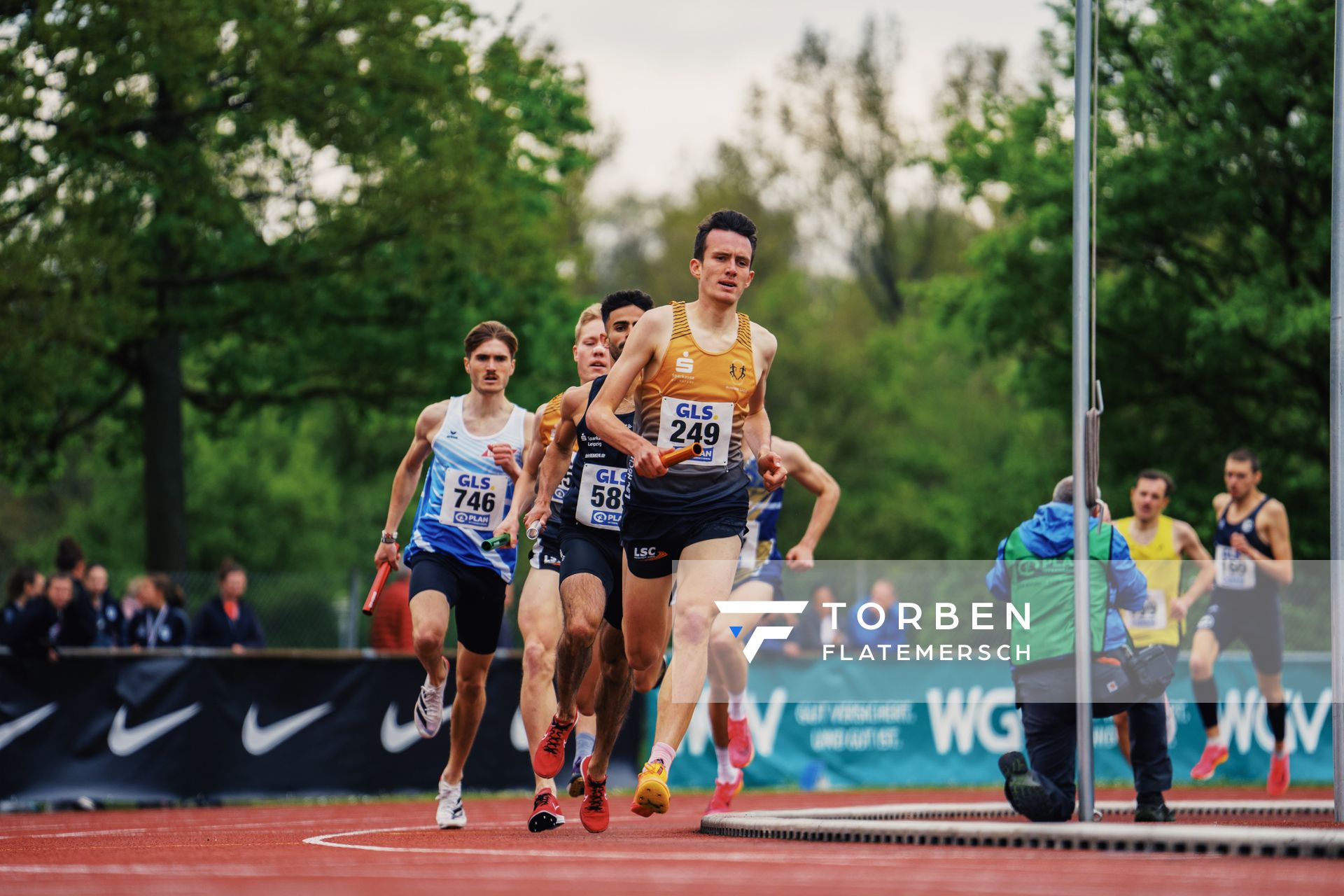 Niklas Buchholz (LSC Hoechstadt/Aisch) am 29.04.2023 bei den deutschen Meisterschaften Langstaffel in Bietigheim-Bissingen