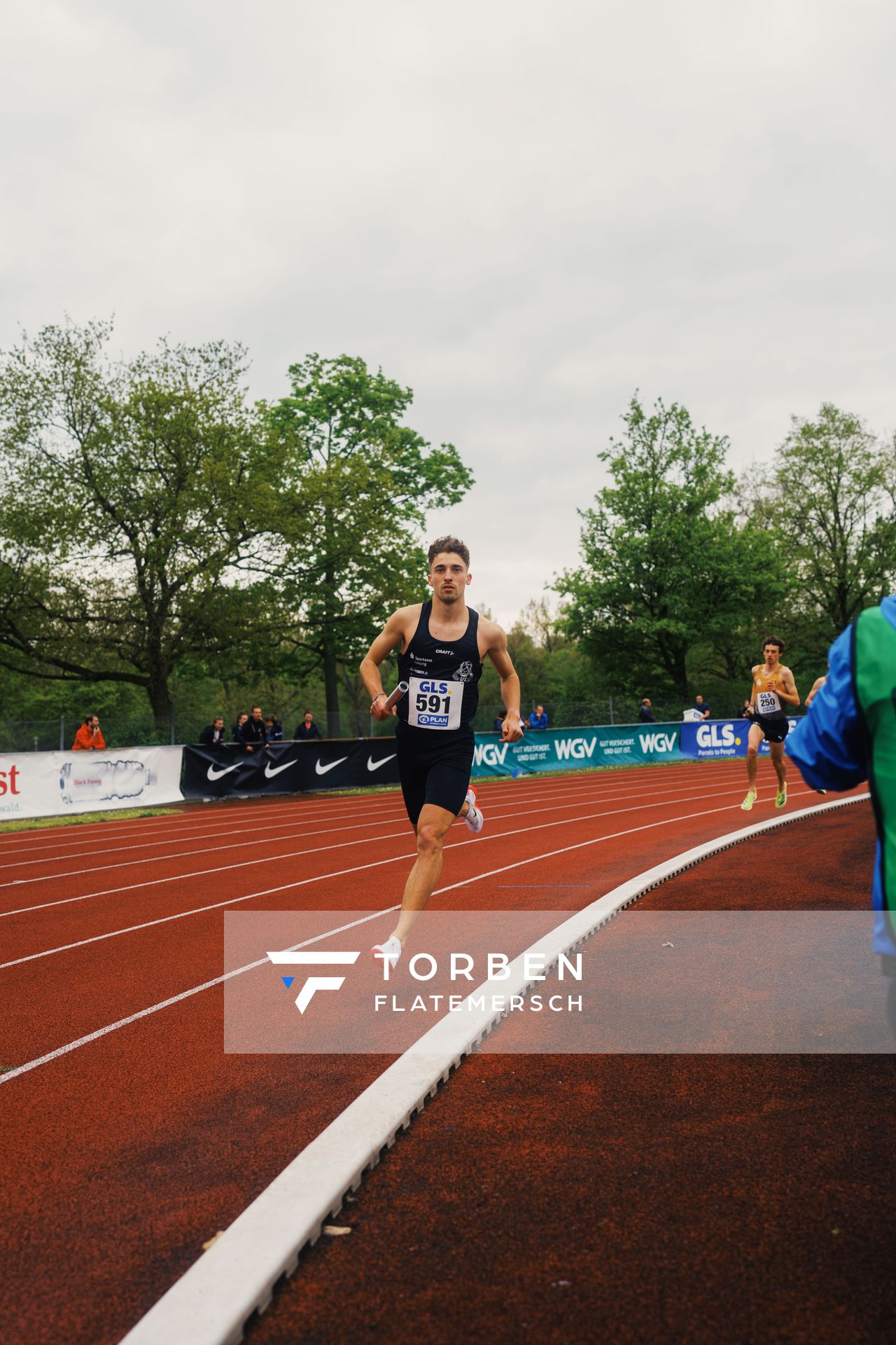 Oliver Kreisel (SC DHfK Leipzig e.V.) am 29.04.2023 bei den deutschen Meisterschaften Langstaffel in Bietigheim-Bissingen