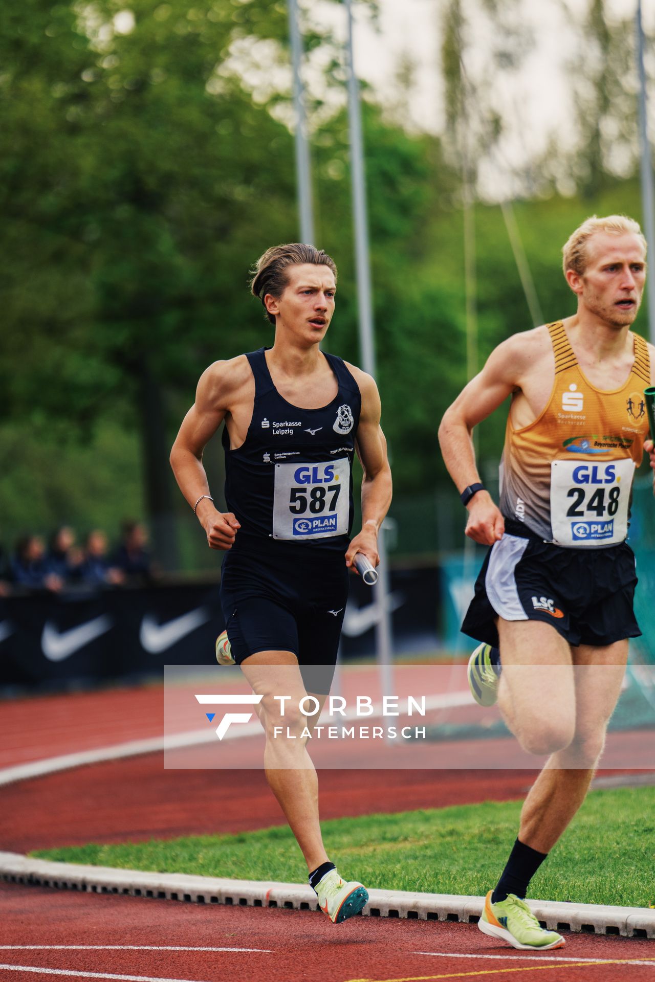 Artur Beimler (SC DHfK Leipzig e.V.) am 29.04.2023 bei den deutschen Meisterschaften Langstaffel in Bietigheim-Bissingen