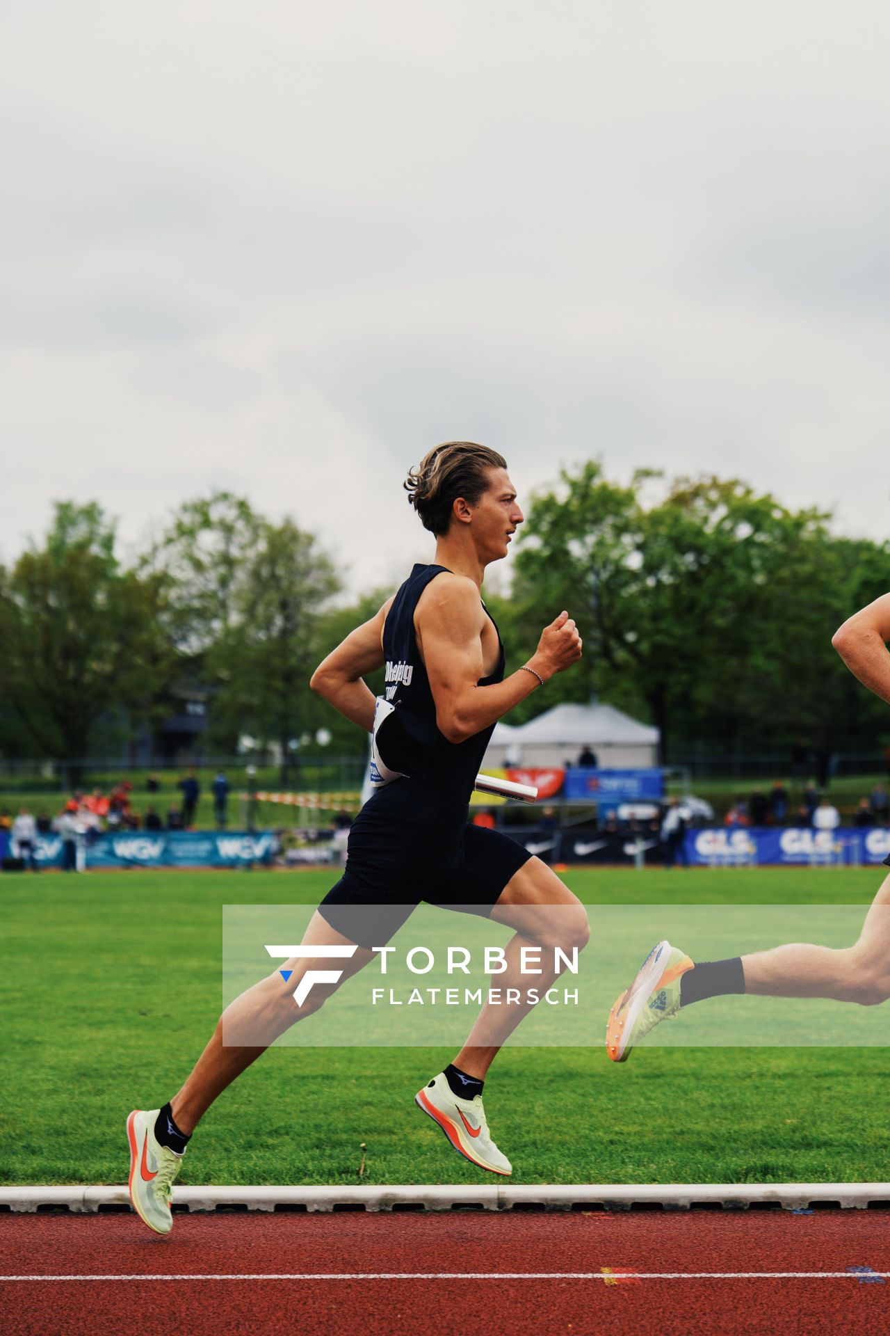 Artur Beimler (SC DHfK Leipzig e.V.) am 29.04.2023 bei den deutschen Meisterschaften Langstaffel in Bietigheim-Bissingen