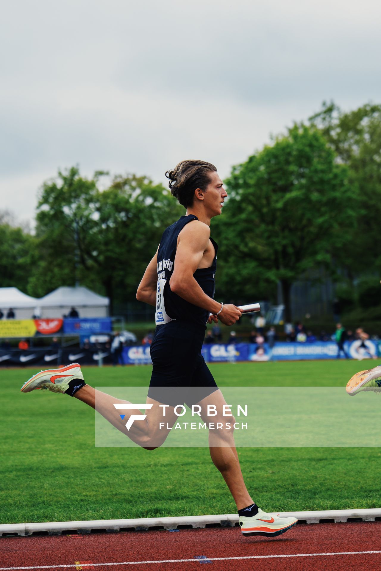 Artur Beimler (SC DHfK Leipzig e.V.) am 29.04.2023 bei den deutschen Meisterschaften Langstaffel in Bietigheim-Bissingen