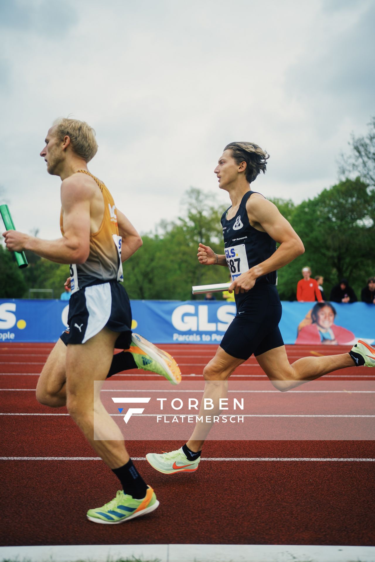 Artur Beimler (SC DHfK Leipzig e.V.) am 29.04.2023 bei den deutschen Meisterschaften Langstaffel in Bietigheim-Bissingen