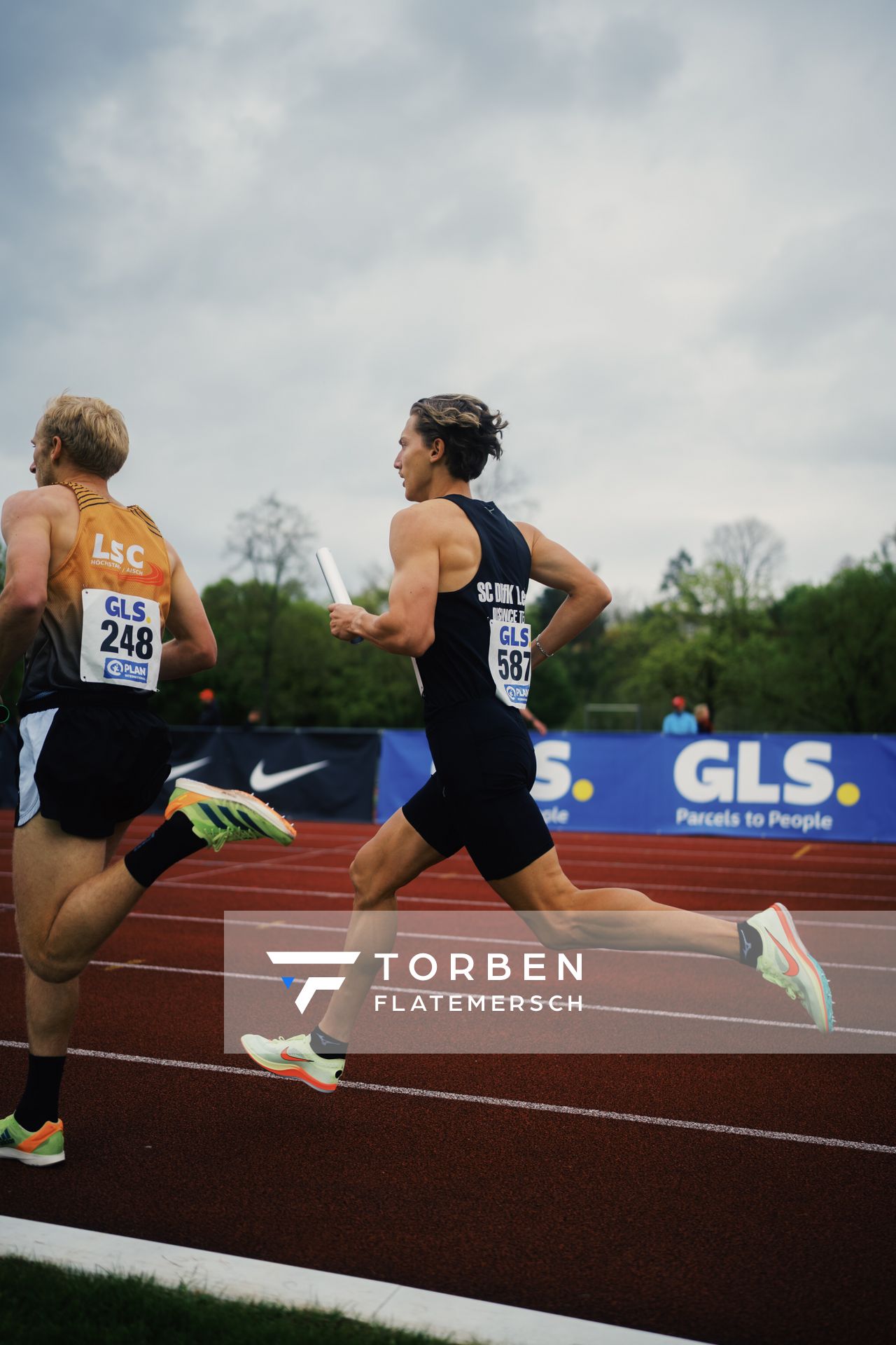 Artur Beimler (SC DHfK Leipzig e.V.) am 29.04.2023 bei den deutschen Meisterschaften Langstaffel in Bietigheim-Bissingen