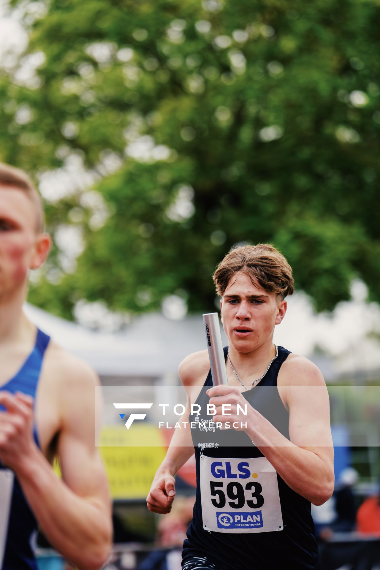 Jakob Roedel (SC DHfK Leipzig e.V.) am 29.04.2023 bei den deutschen Meisterschaften Langstaffel in Bietigheim-Bissingen