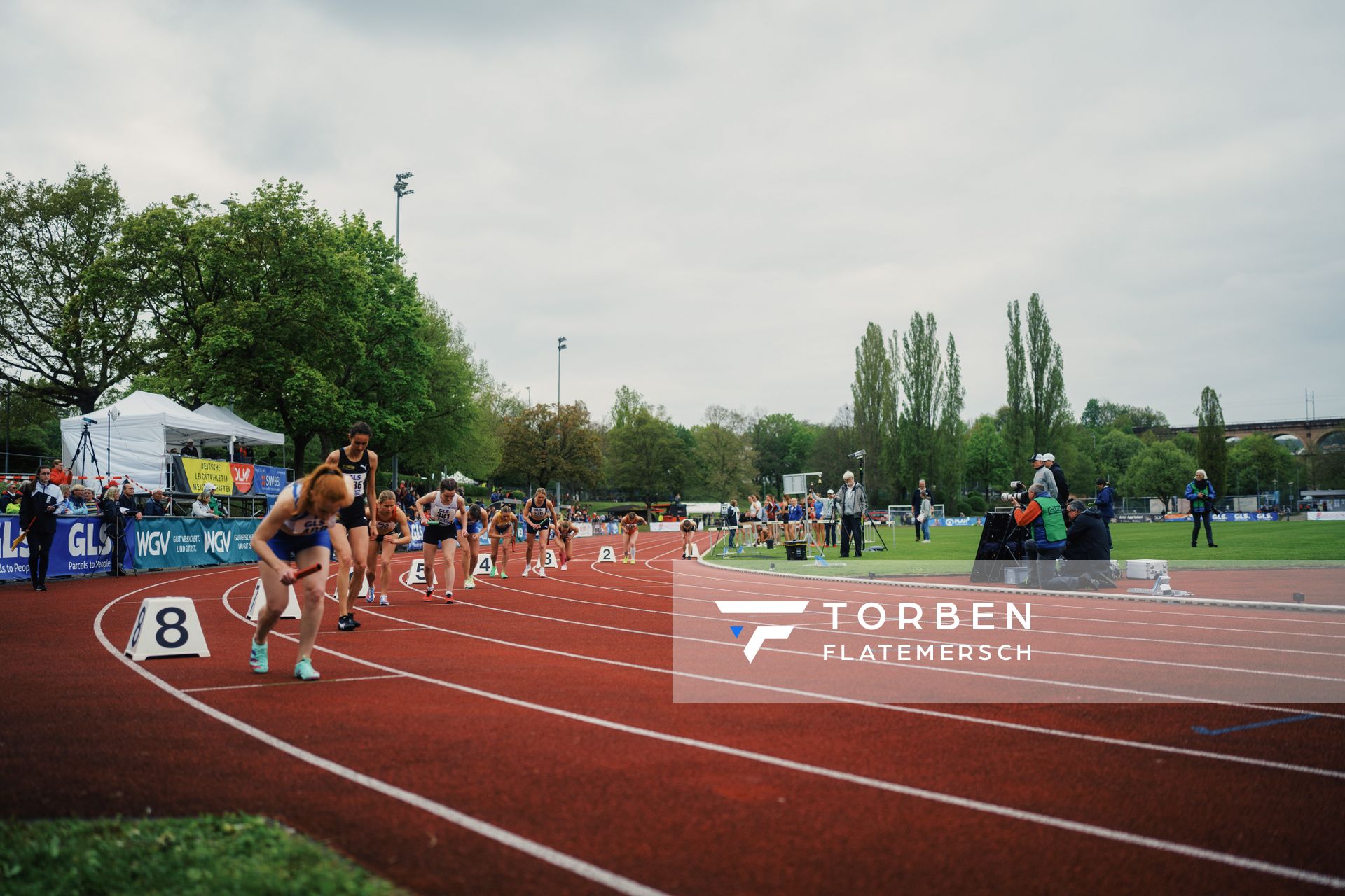 Start 3x800m am 29.04.2023 bei den deutschen Meisterschaften Langstaffel in Bietigheim-Bissingen