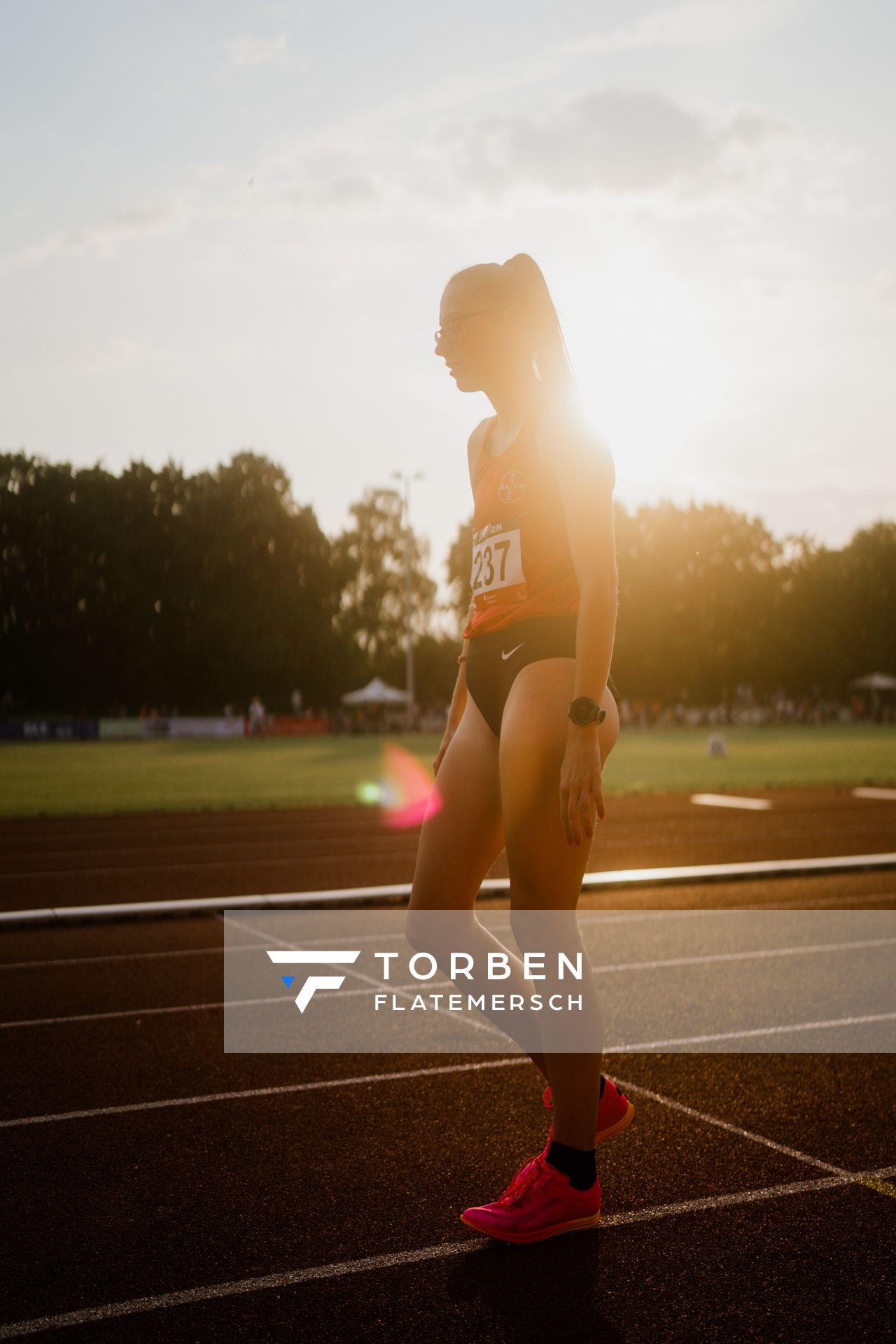 Tamara Reeves (TSV Bayer 04 Leverkusen) am 07.06.2023 beim Jump n Run Meeting im Stadion Dortmund-Hacheney in Dortmund