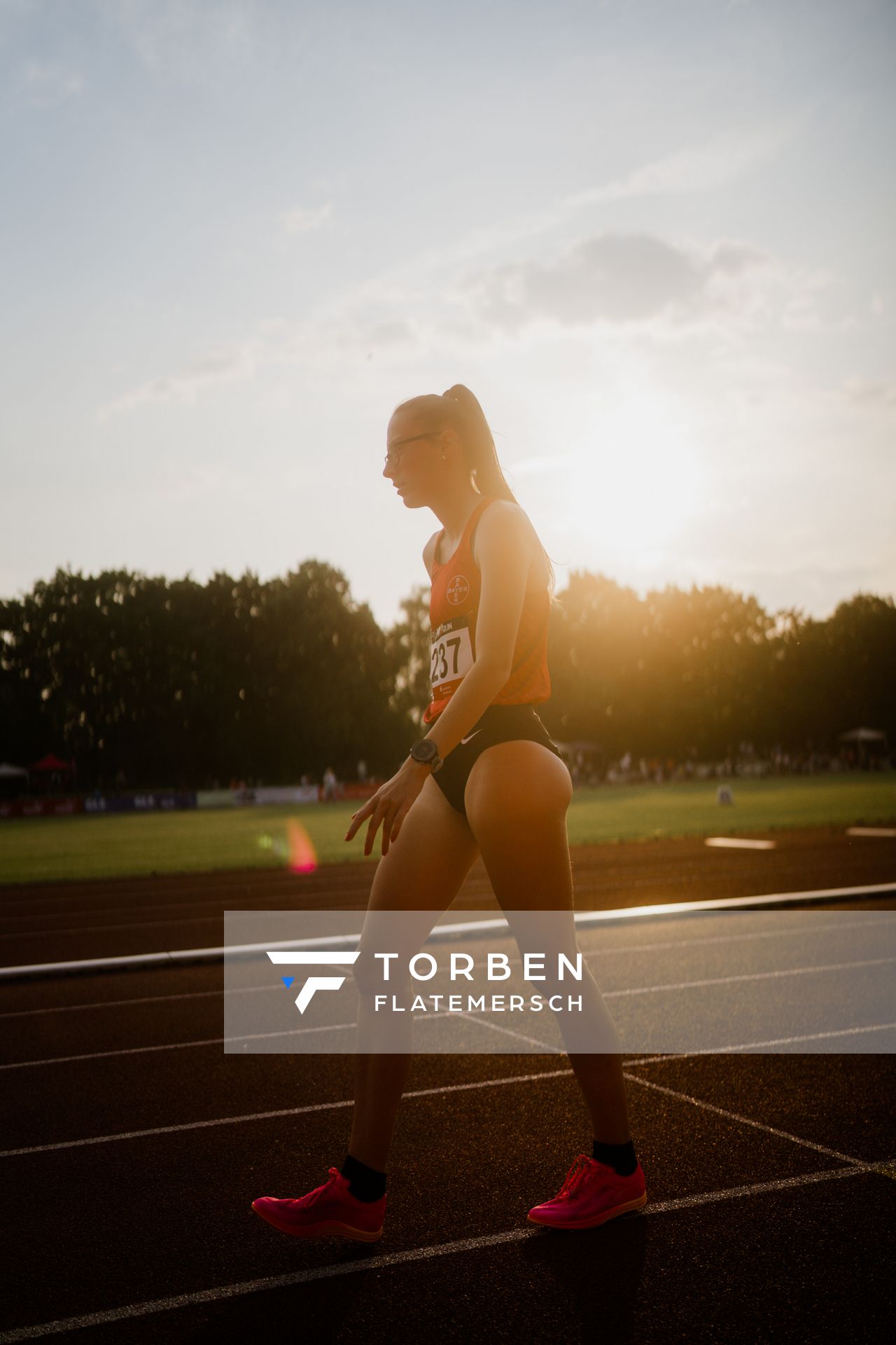 Tamara Reeves (TSV Bayer 04 Leverkusen) am 07.06.2023 beim Jump n Run Meeting im Stadion Dortmund-Hacheney in Dortmund