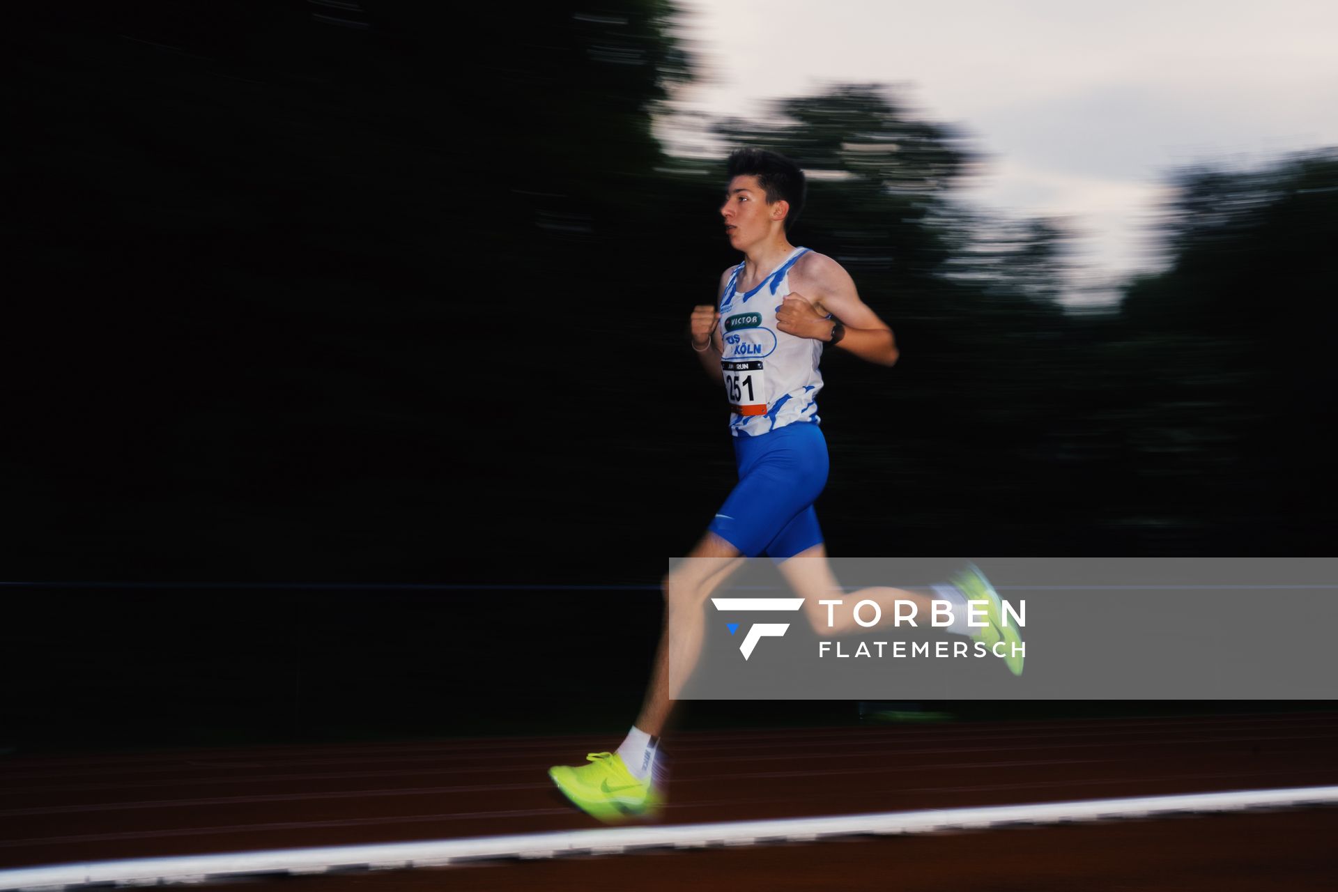 Paul Klose (TuS Koeln rrh.) am 07.06.2023 beim Jump n Run Meeting im Stadion Dortmund-Hacheney in Dortmund